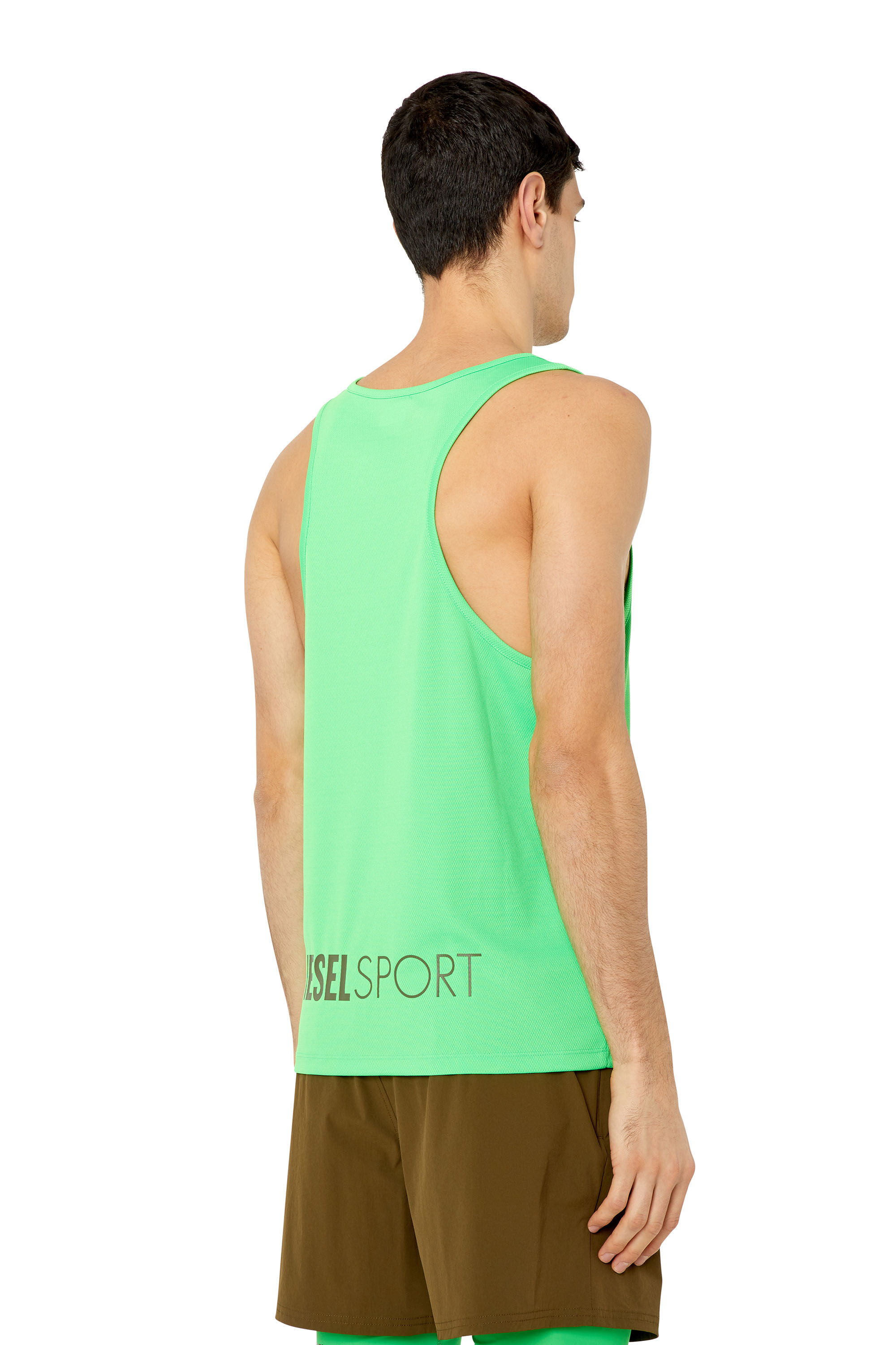 Diesel - AMST-KIERON-WT36, Male's タンクトップ トレーニングウェア DIESEL SPORT in ウォーターグリーン - 5