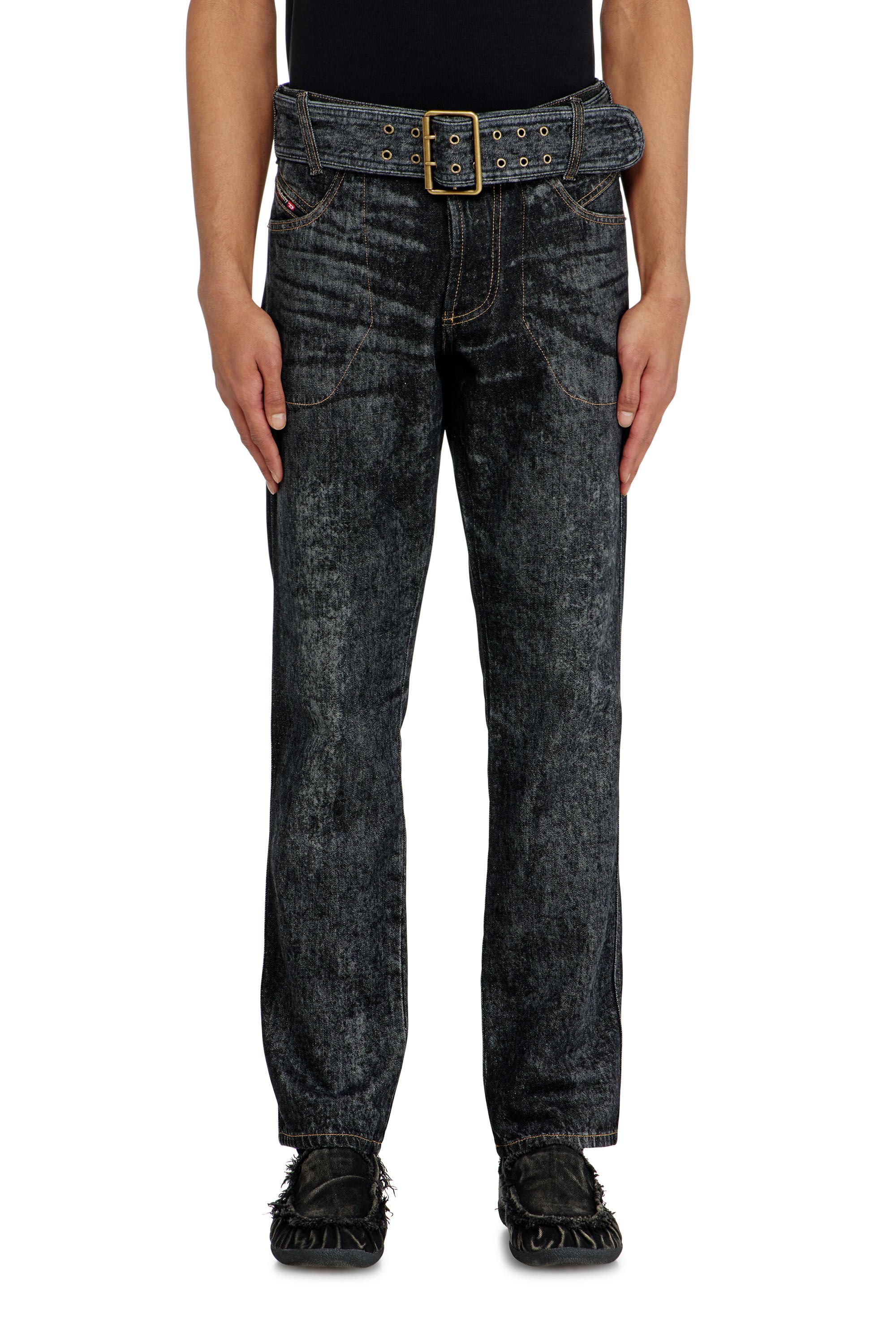 Diesel - Male's Slim Jeans D-Villus 09Q24, ブラック/ダークグレー - 4