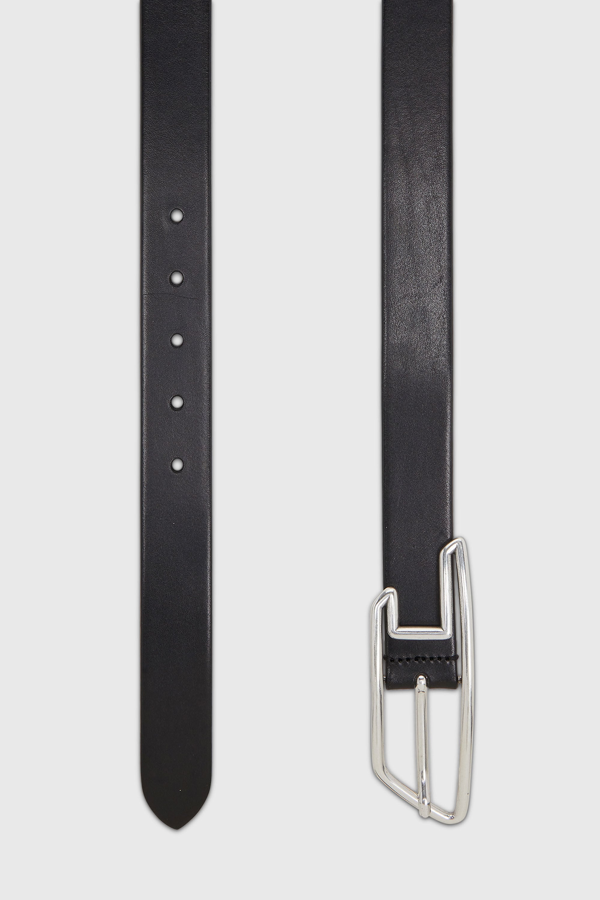 Diesel - B-D LINE 30, Unisex's 3cm leather belt with D-logo buckle in ブラック - 3