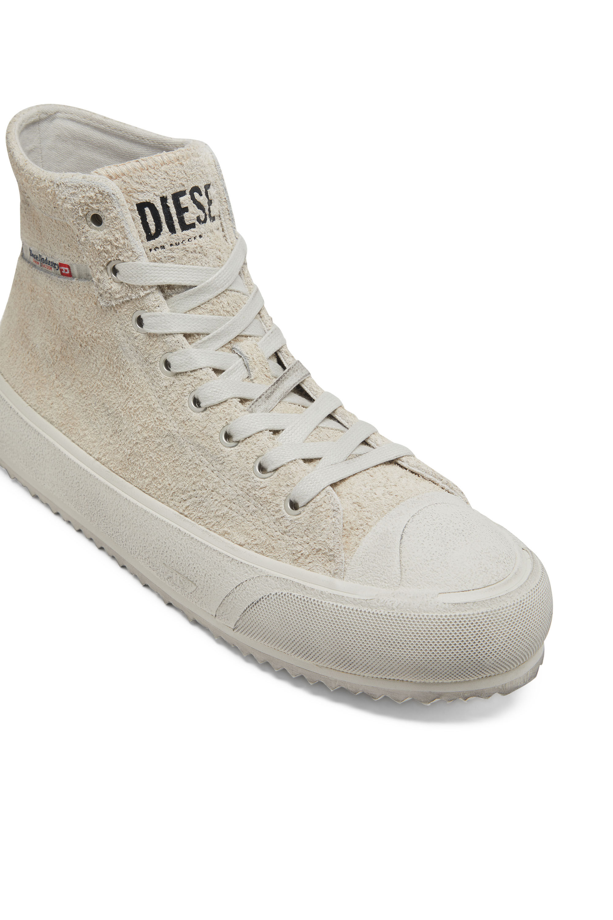 Diesel - S-PRINCIPIA MID X, Male's カウレザー スウェード ミッドカット スニーカー - S-Principia Mid X in ホワイト - 6