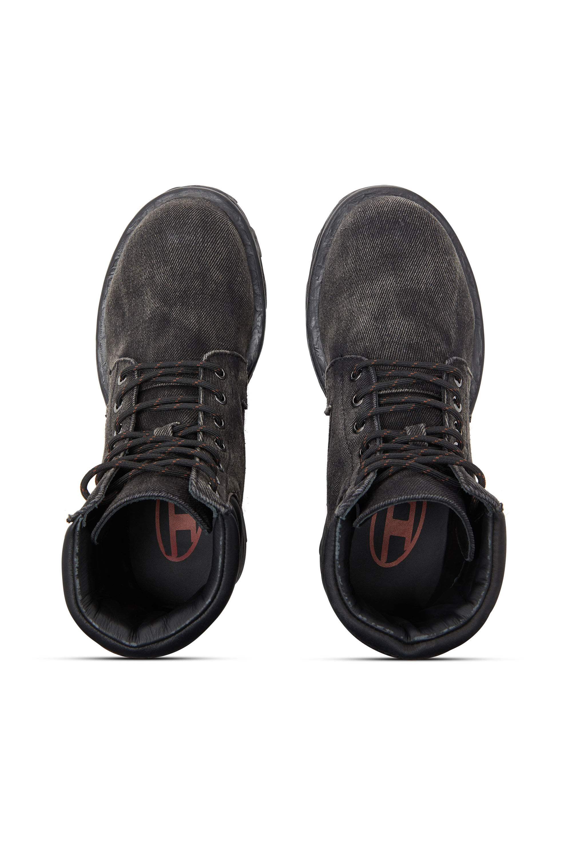 D-HAMMER LACE UP W レースアップブーツ｜グレー｜ウィメンズ｜DIESEL