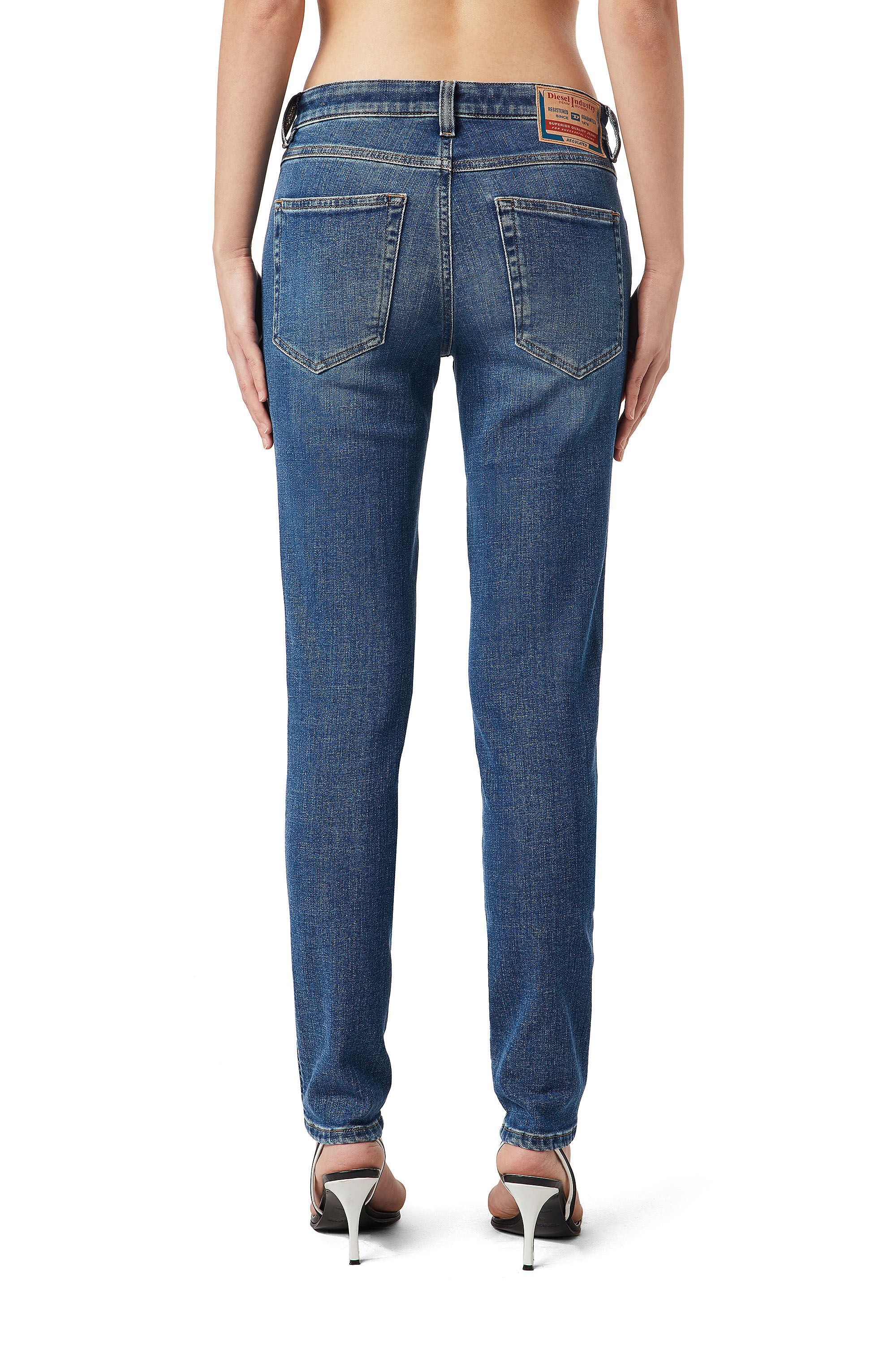 Diesel - 2015 BABHILA 09C59 Skinny Jeans, ミディアムブルー - Image 4