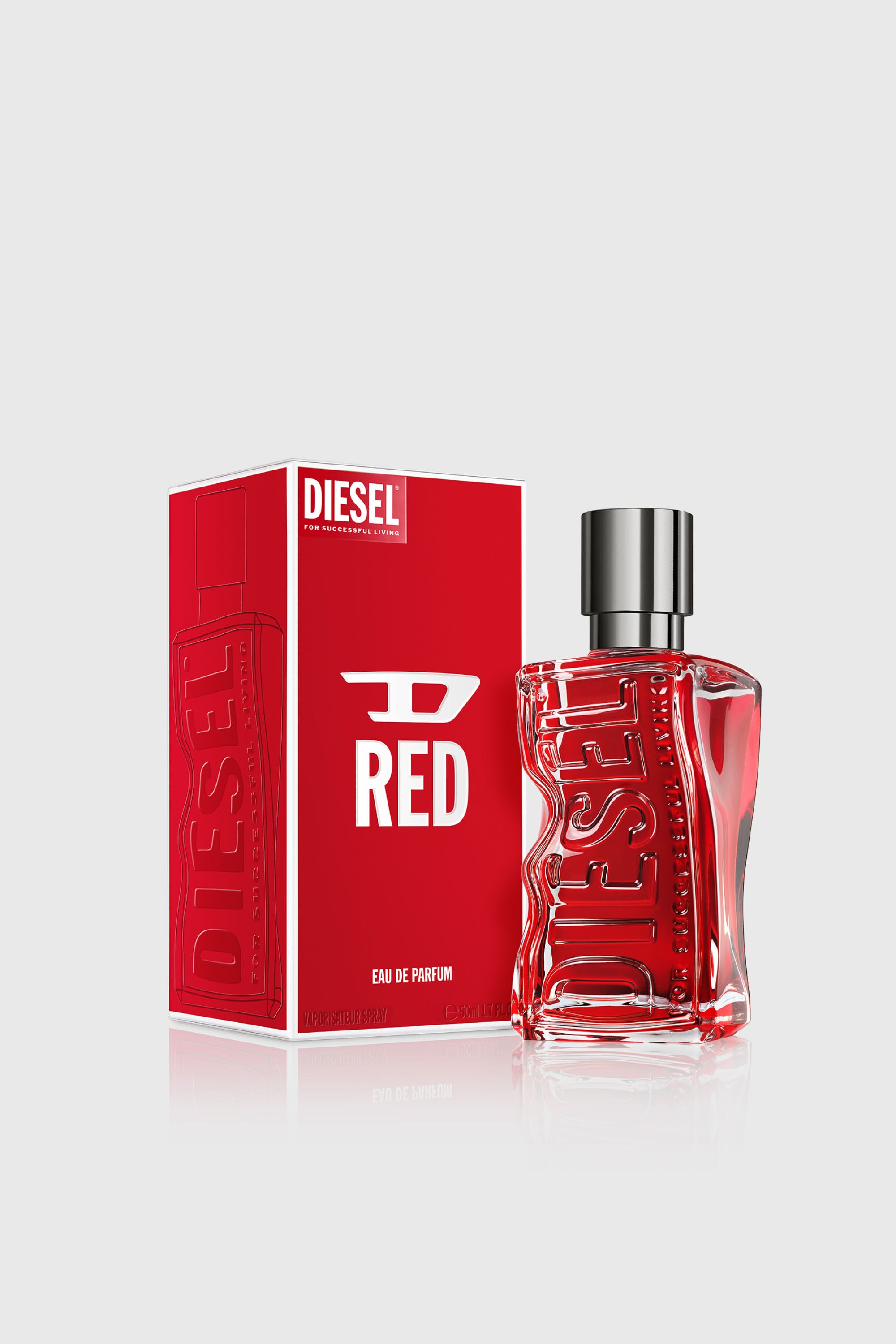 Diesel - D RED 50 ML, Male's D RED 50ml, 1.7 FL.OZ., Eau de Parfum in レッド - 2