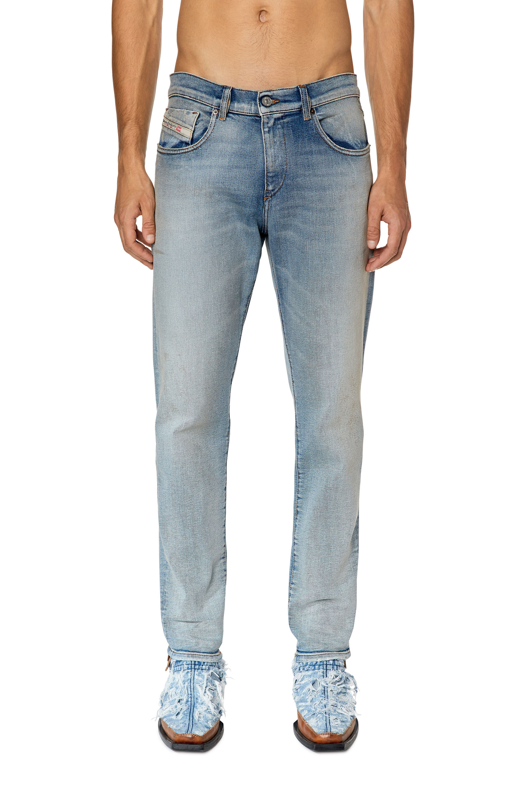 Diesel - Slim Jeans 2019 D-Strukt 09E84, ライトブルー - Image 3