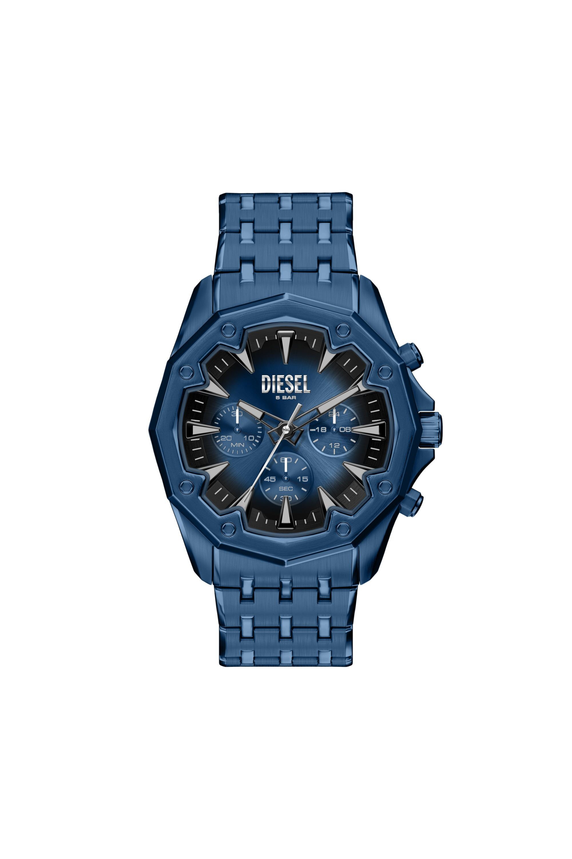Diesel - DZ4705 WATCH, Male's Stinger Blue Stainless Steel Watch in ブルー - 1