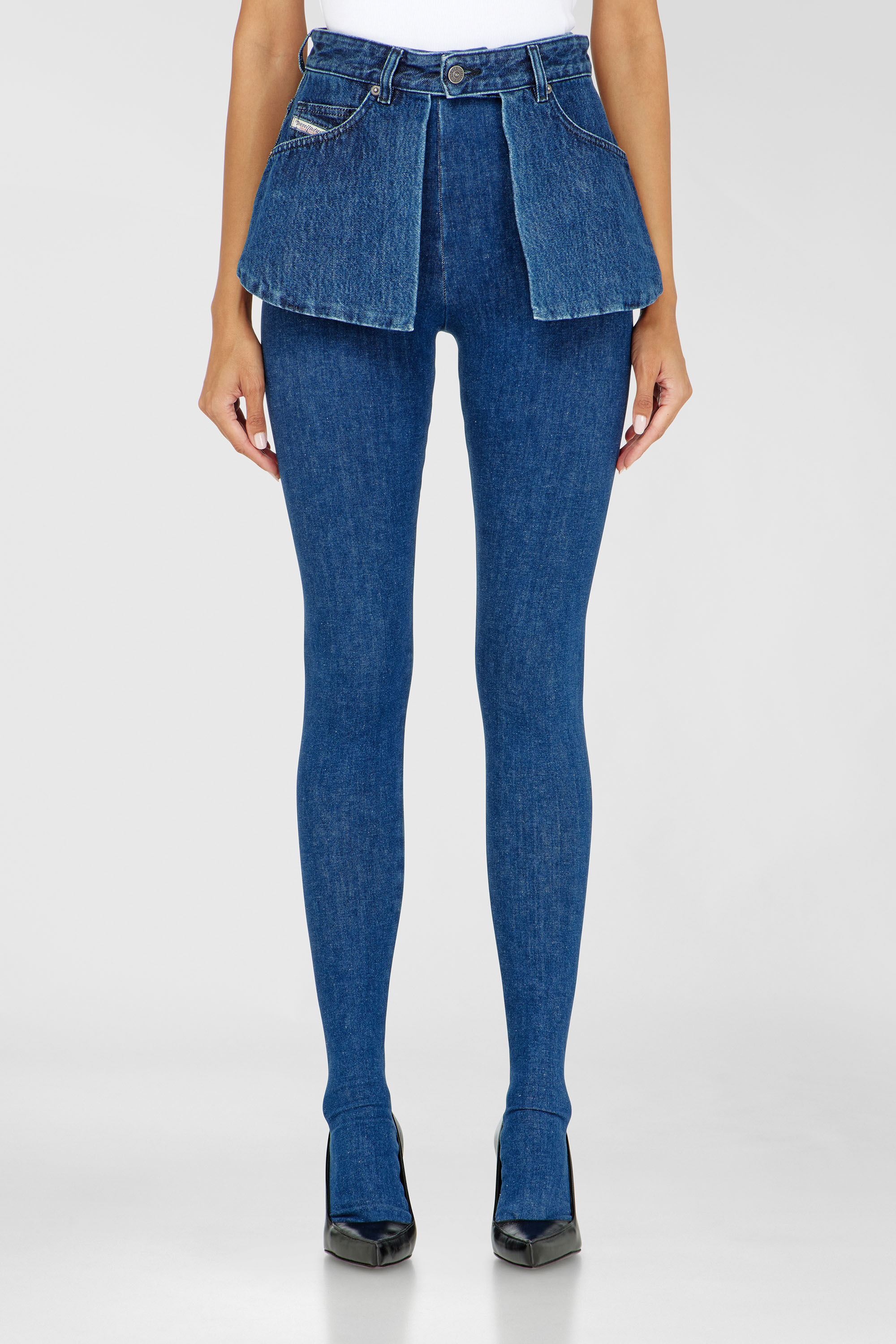 Diesel - Female's Skinny Jeans D-Spika 09R31, ダークブルー - 4