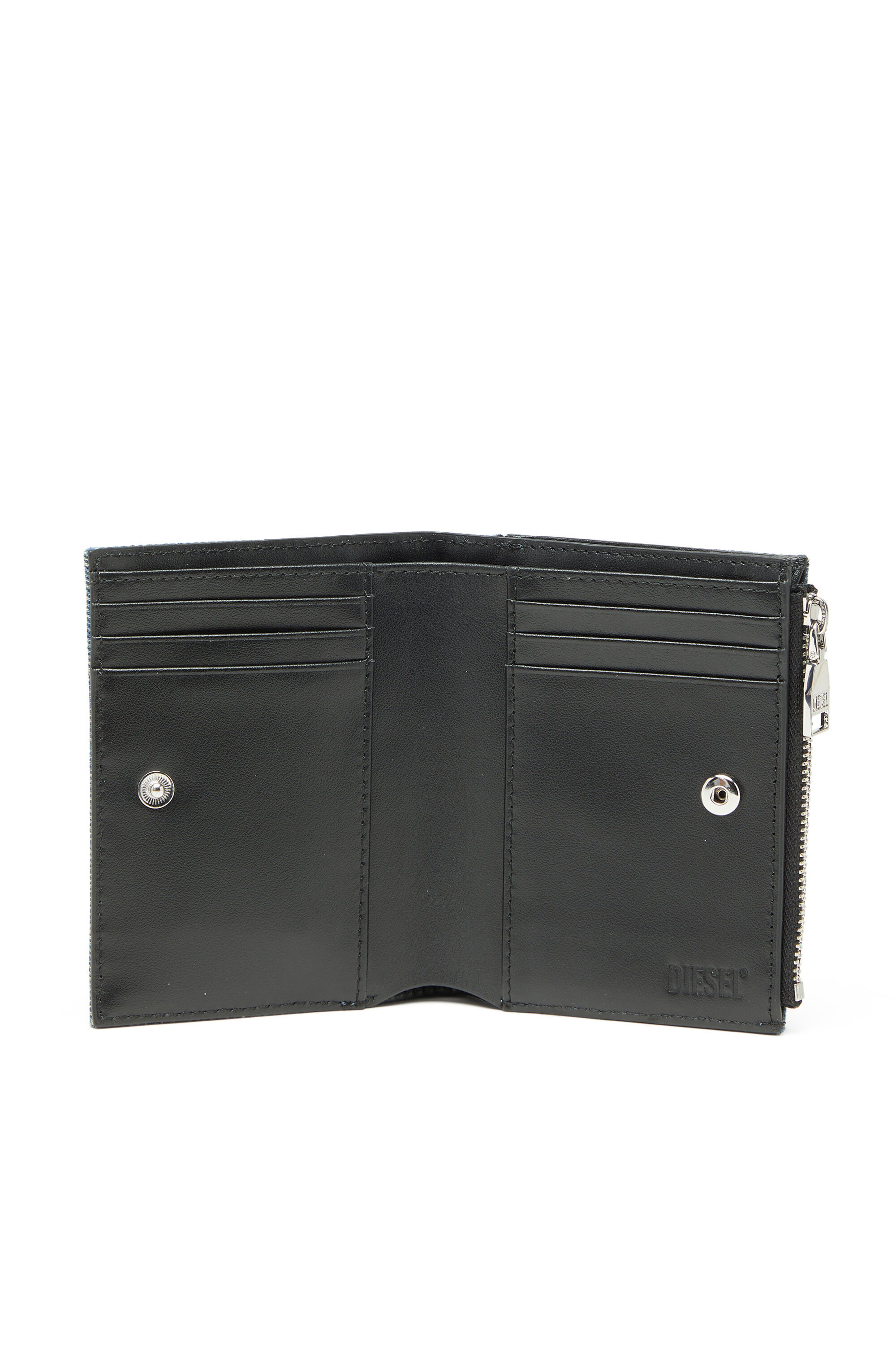 Diesel - 1DR BI FOLD ZIP II, Female's 二つ折りウォレット in ブルー - 3
