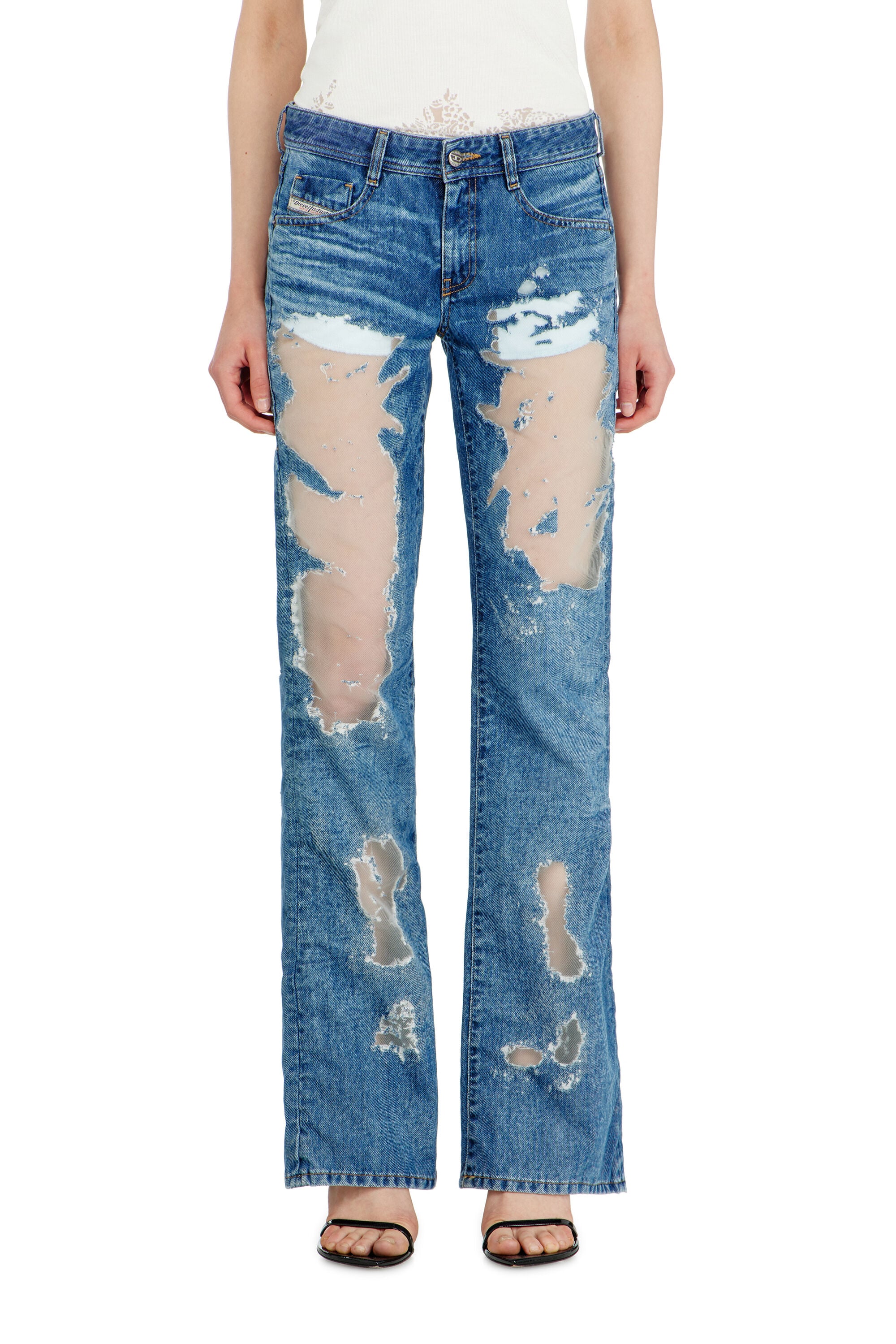 Diesel - Female's Bootcut Jeans 1969 D-Ebbey 068ZH, ミディアムブルー - 2