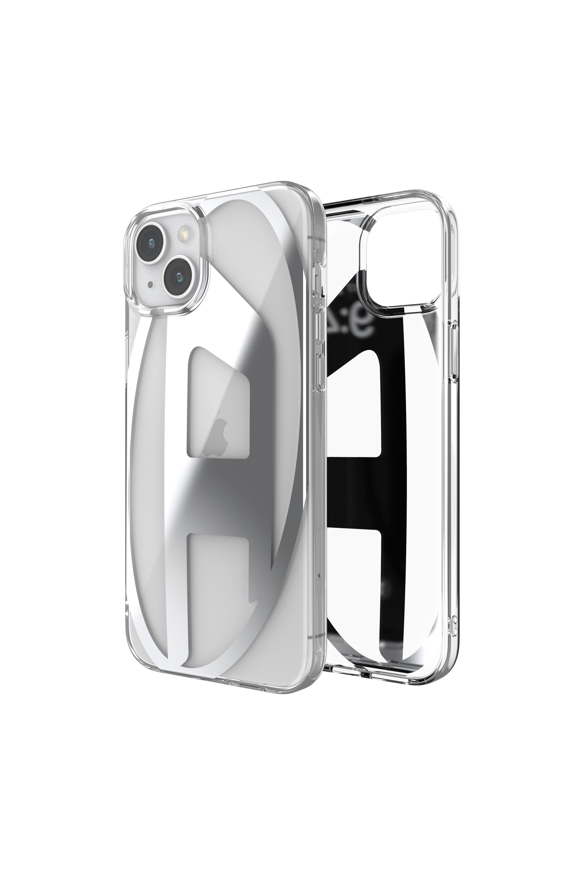 Diesel - 54203 MOULDED CASE, Unisex's iPhone 15 Plus クリアケース in シルバー - 1
