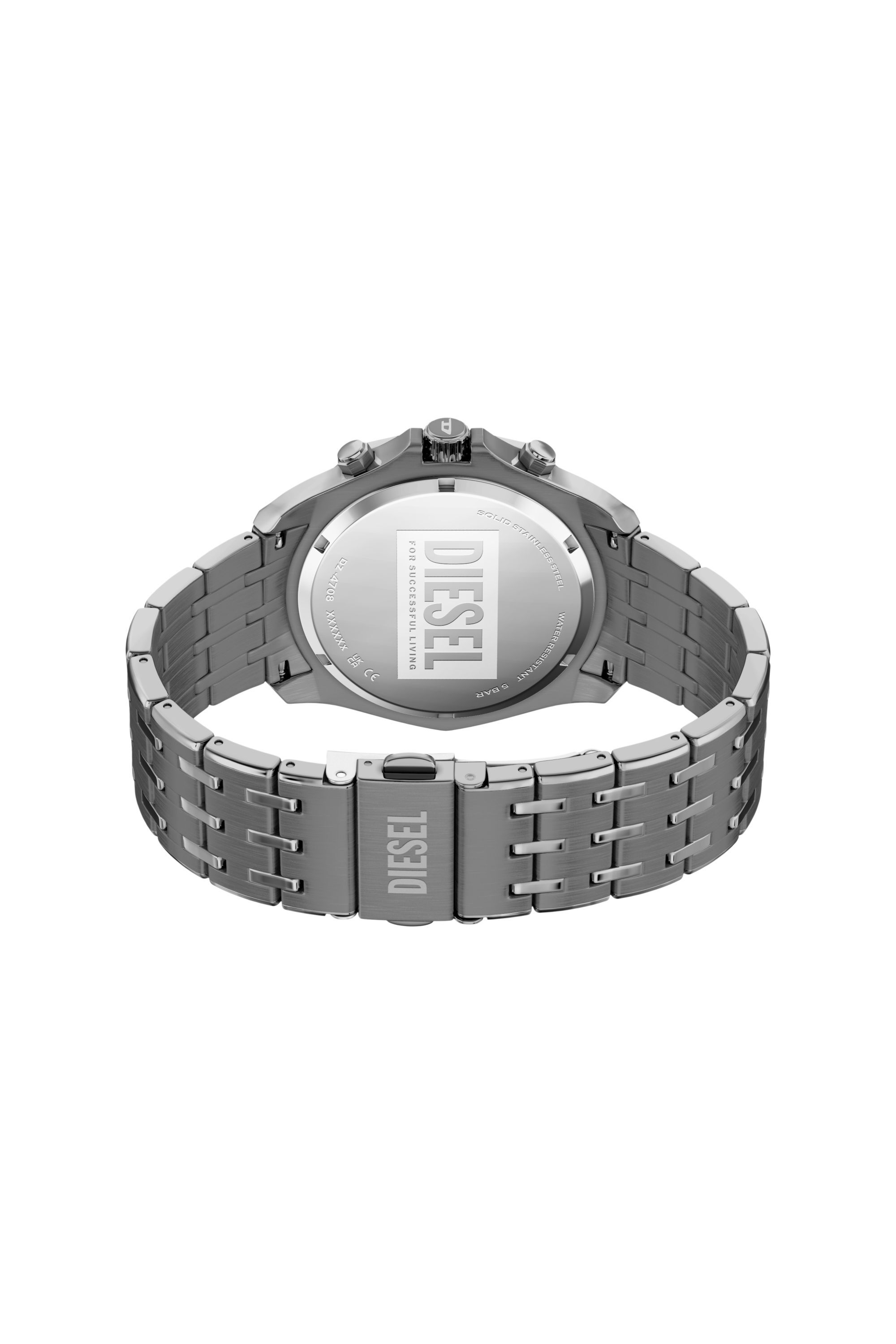 Diesel - DZ4708 WATCH, Male's Stinger Gunmetal Stainless Steel Watch in グレー - 5