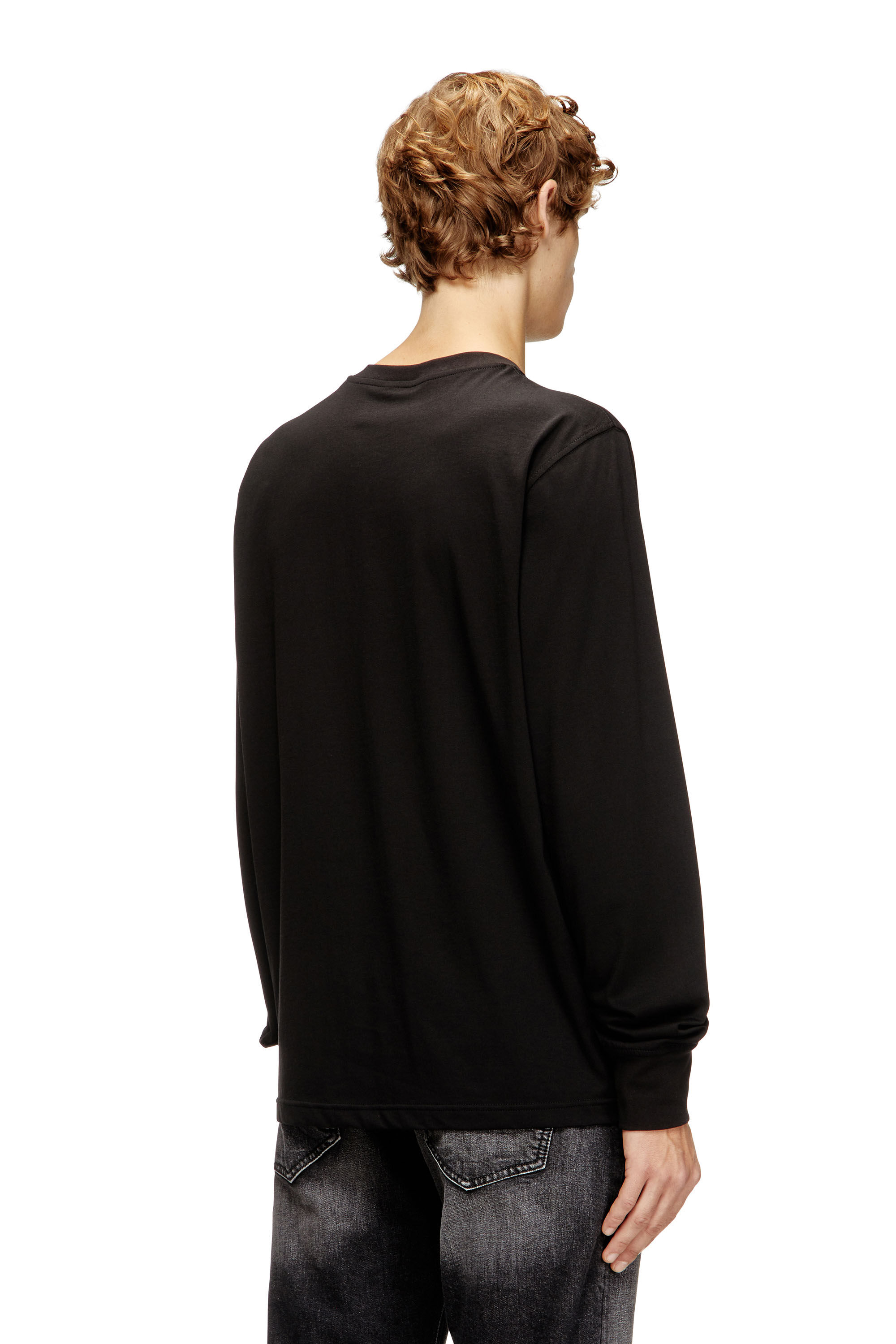 T-ADJUST-LS-V1 長袖Tシャツ｜ブラック｜メンズ｜DIESEL