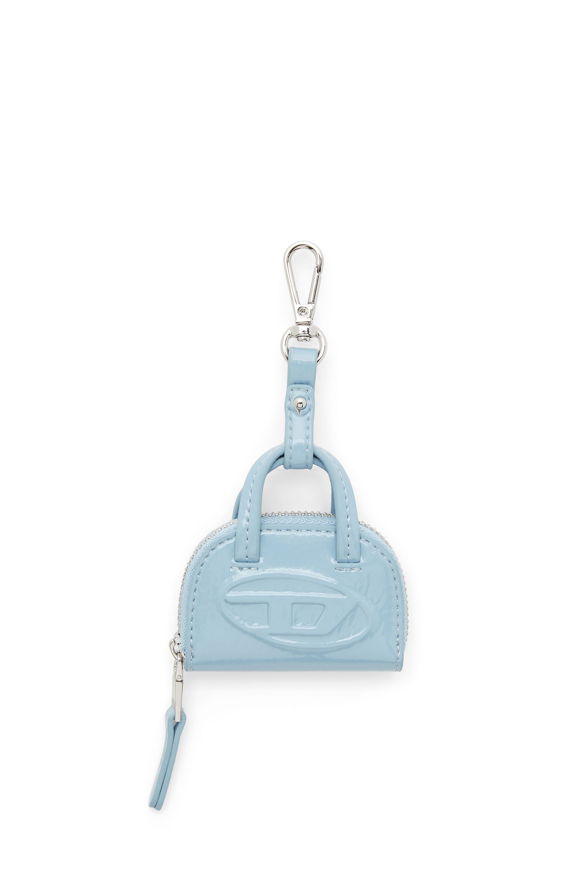 Diesel - 1DR DOME CHARMS, Female's Bag charm in glossy, crinkled naplak in アジュール - 1