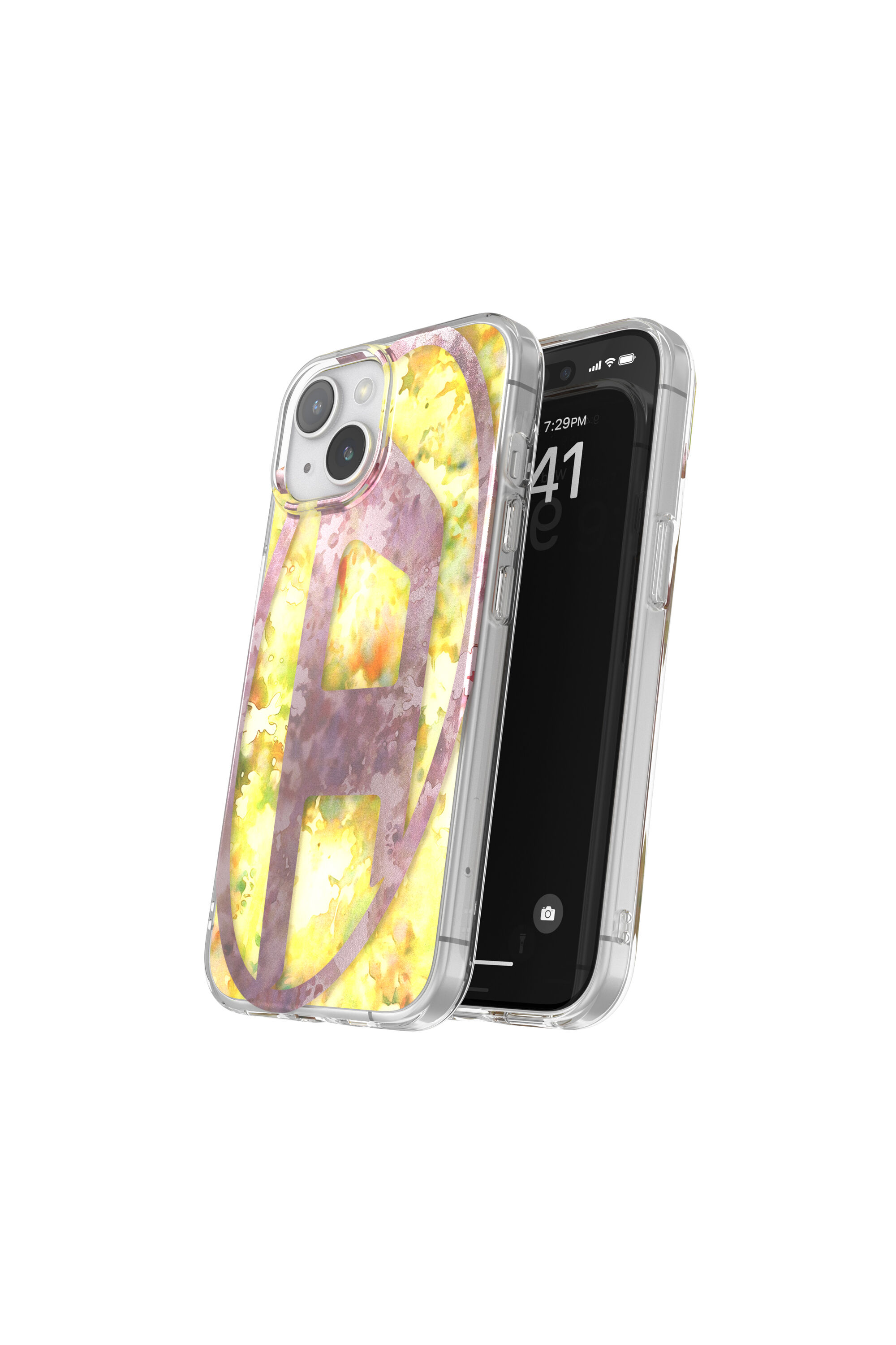 Diesel - 60055 AOP CASE, Unisex's iPhone 15 in ピンク/イエロー - 3
