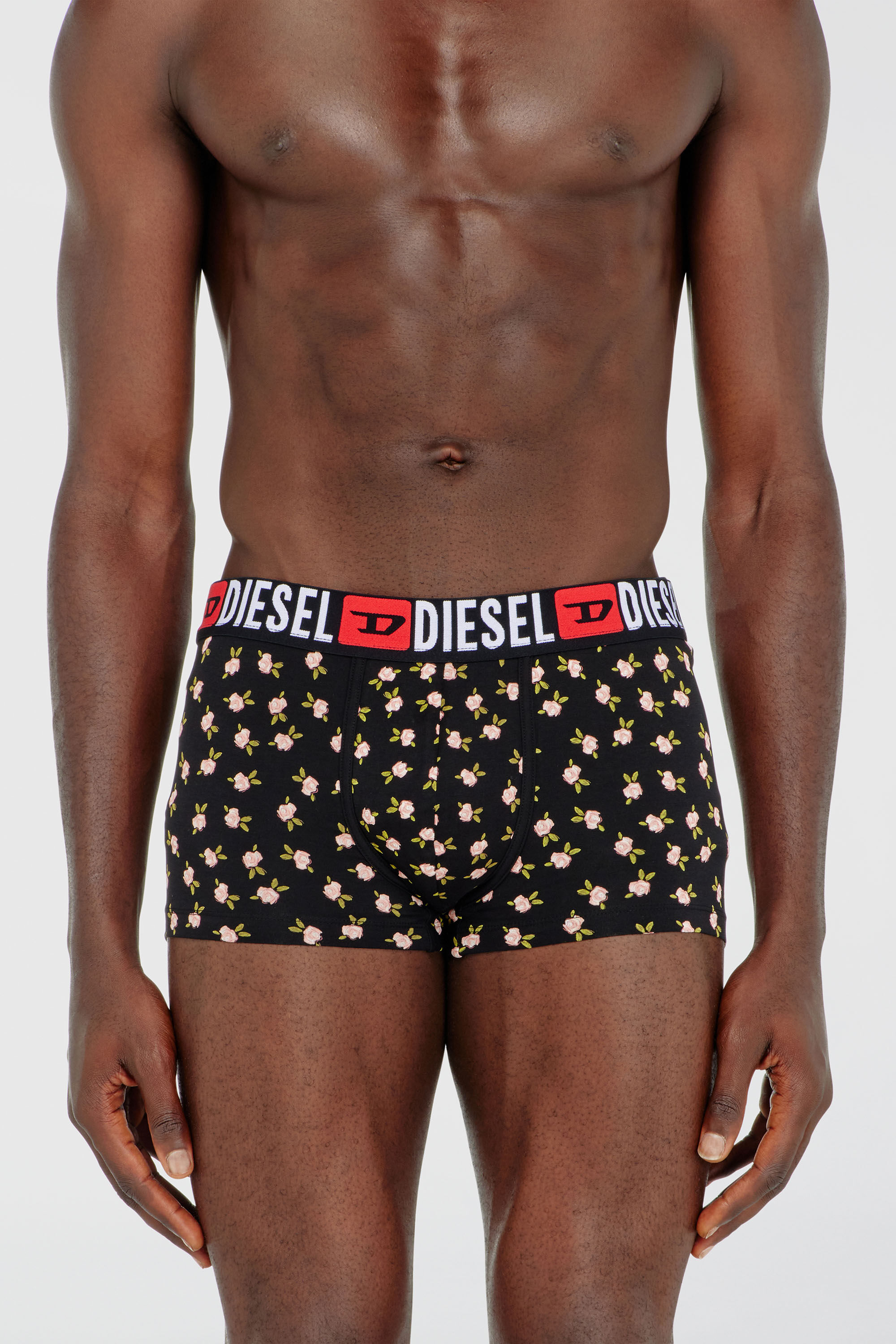 Diesel - UMBX-DAMIENTHREEPACK, Male's ボクサーパンツ 3枚パック in ブラック/レッド - 3