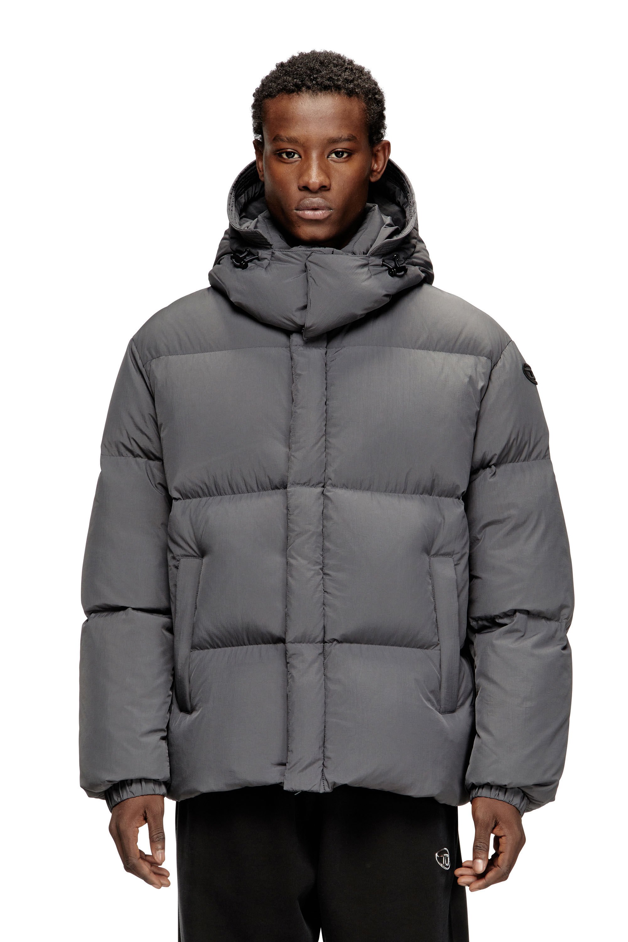 Diesel - W-ROLFYS-WRD, Male's ダウンジャケット in グレー - 3