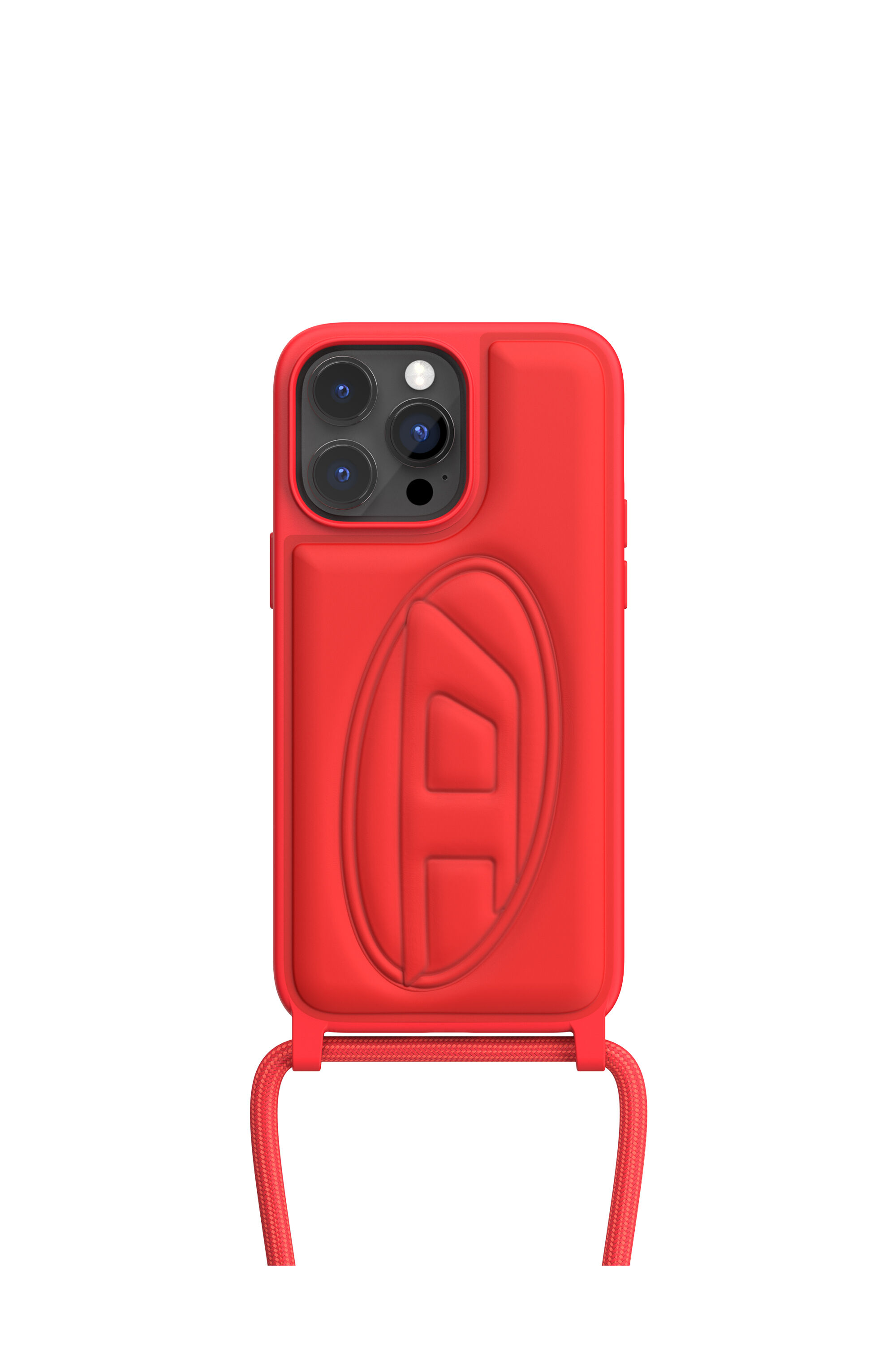 Diesel - 50280 NECKLACE CASE, Unisex's iPhone 14 Pro Max ケース in レッド - 2