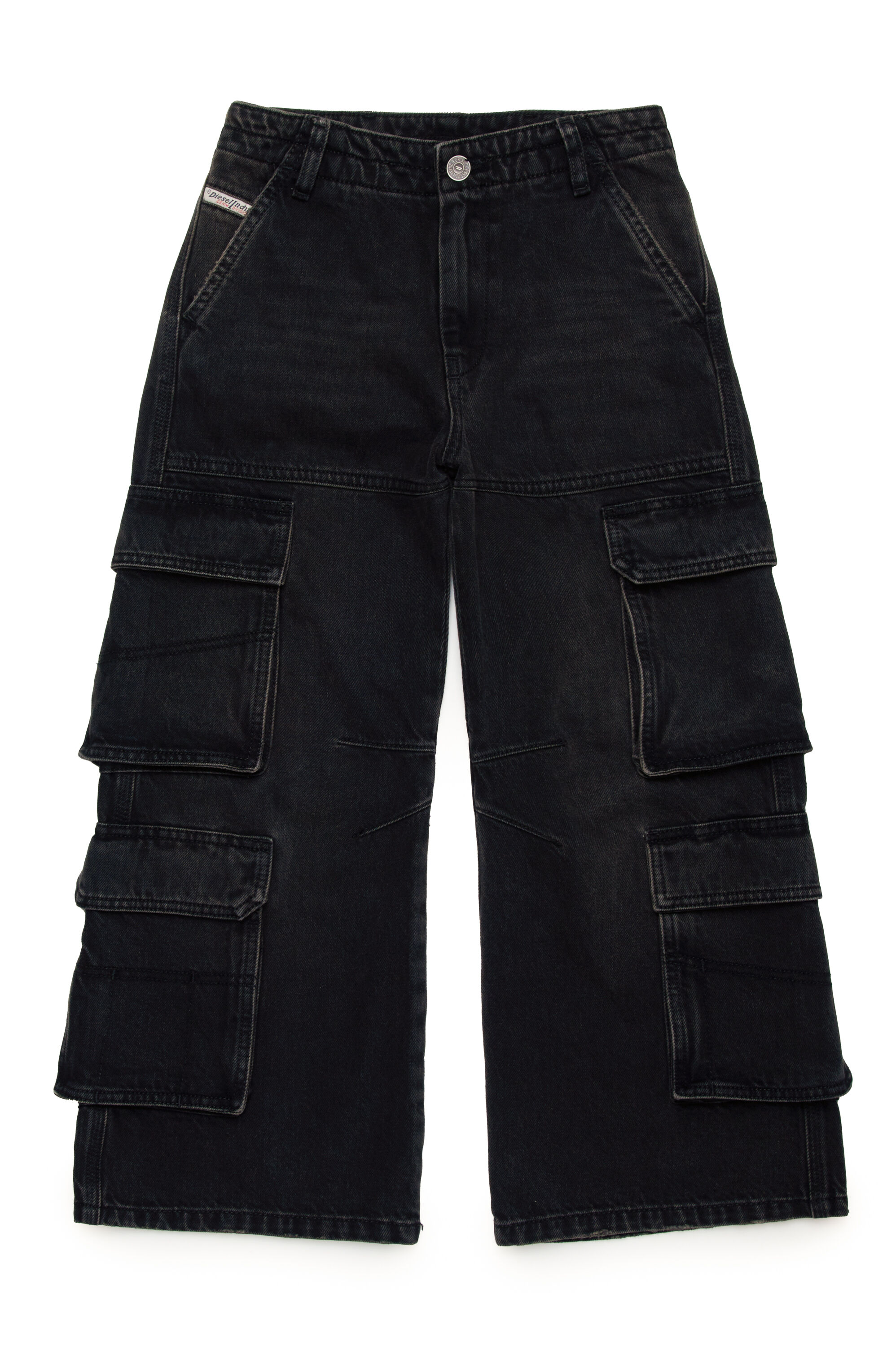 D-SIRE-CARGO-J Loose Jeans - D-Sire｜ブラック｜ガールズ｜DIESEL
