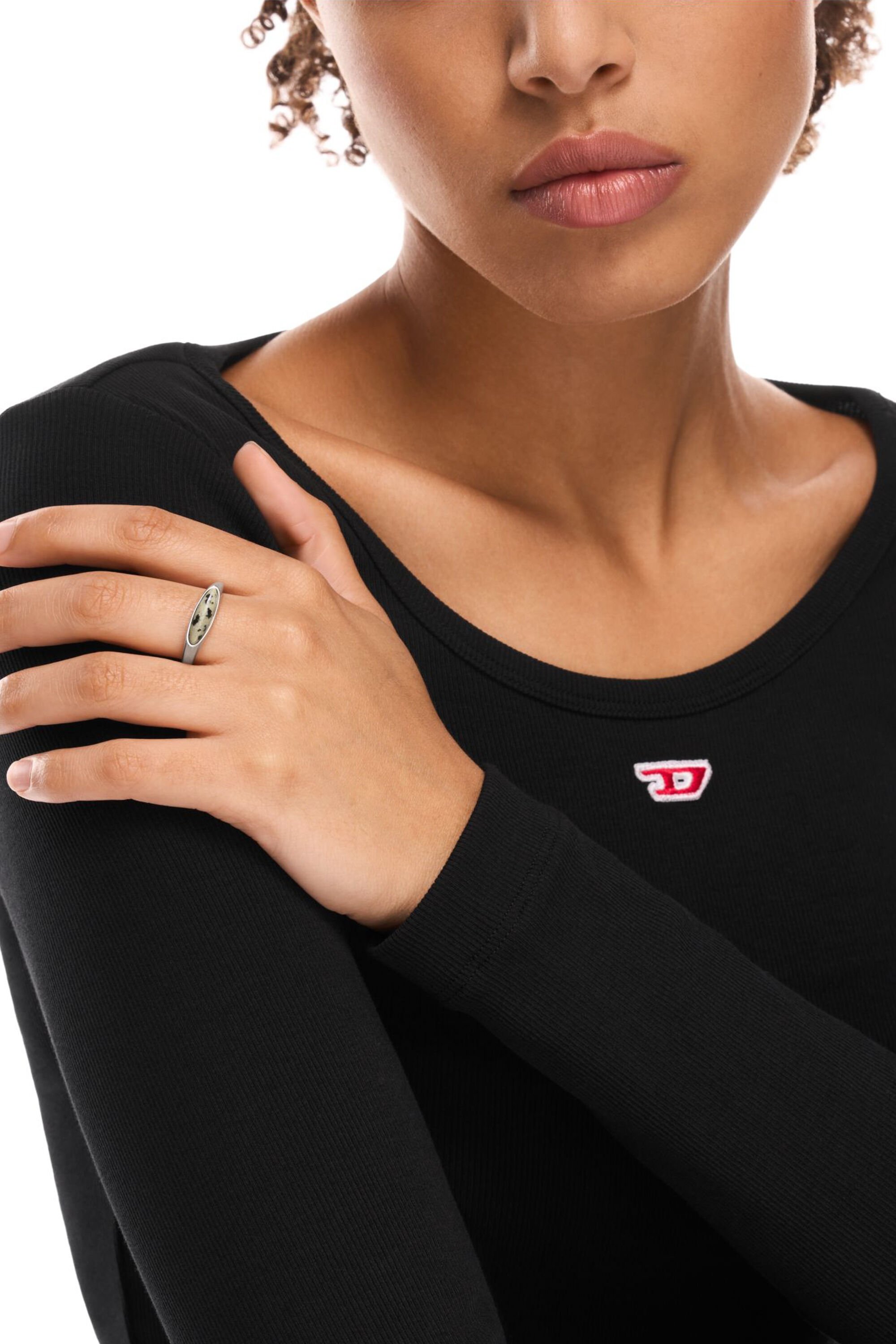 Diesel - DX167940 JEWELLERY, Unisex's Stainless Steel Signet Ring in シルバー - 4