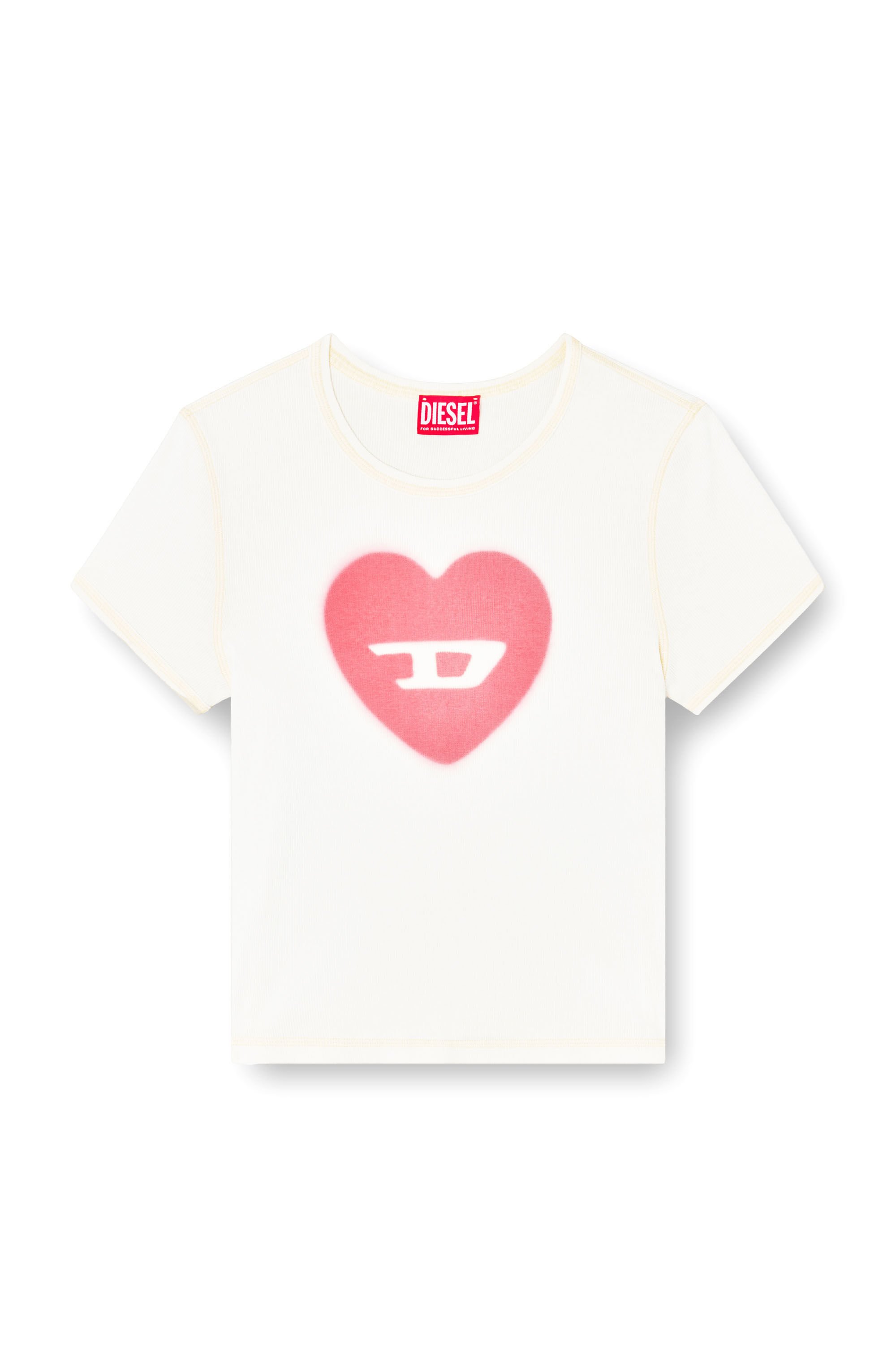 Diesel - T-ELE, Female's Tシャツ in ホワイト - 2