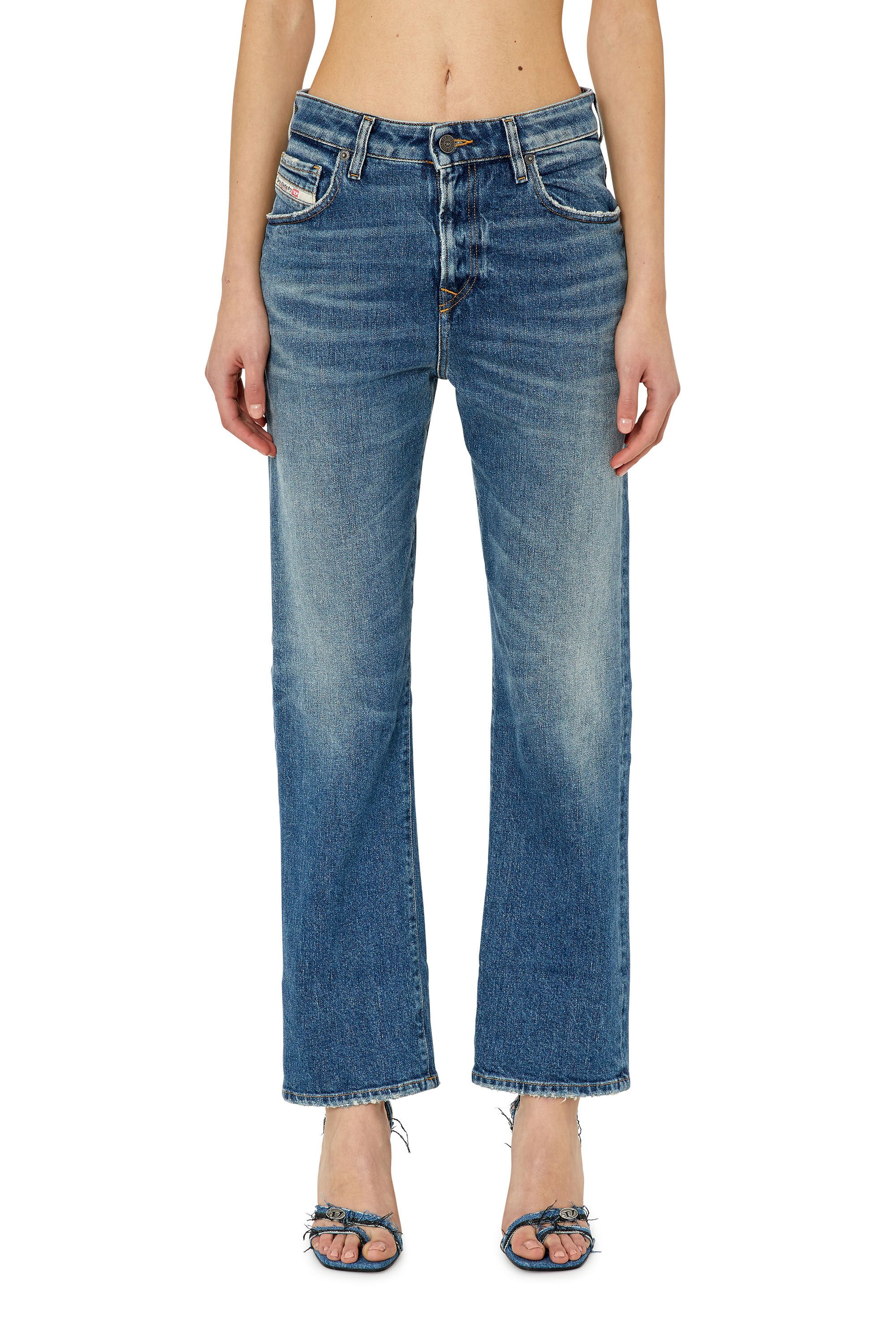 Diesel - Female's Straight Jeans 1999 D-Reggy 007L1, ミディアムブルー - 3