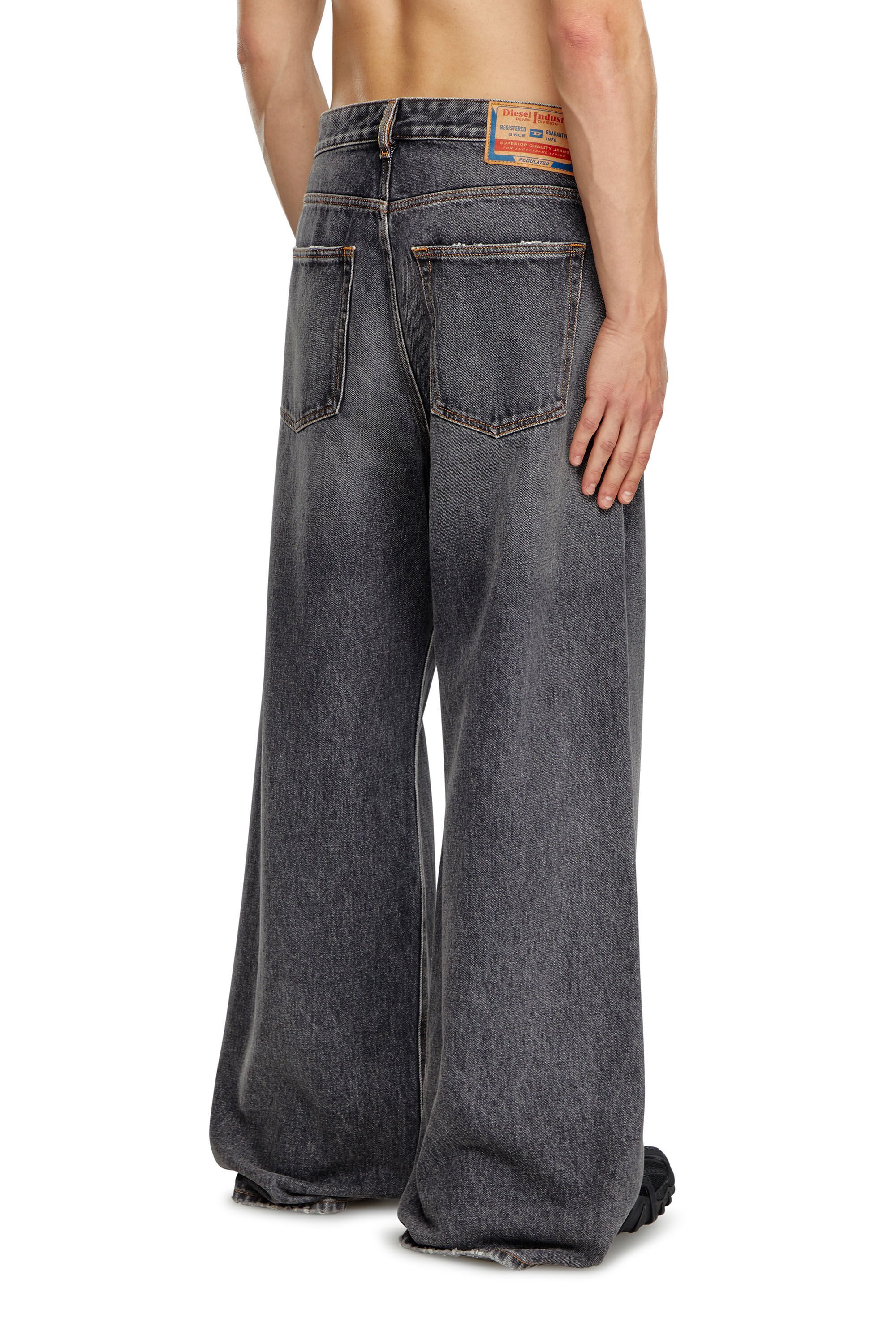 Diesel - Straight Jeans D-Rise 007F6, ブラック/ダークグレー - Image 5