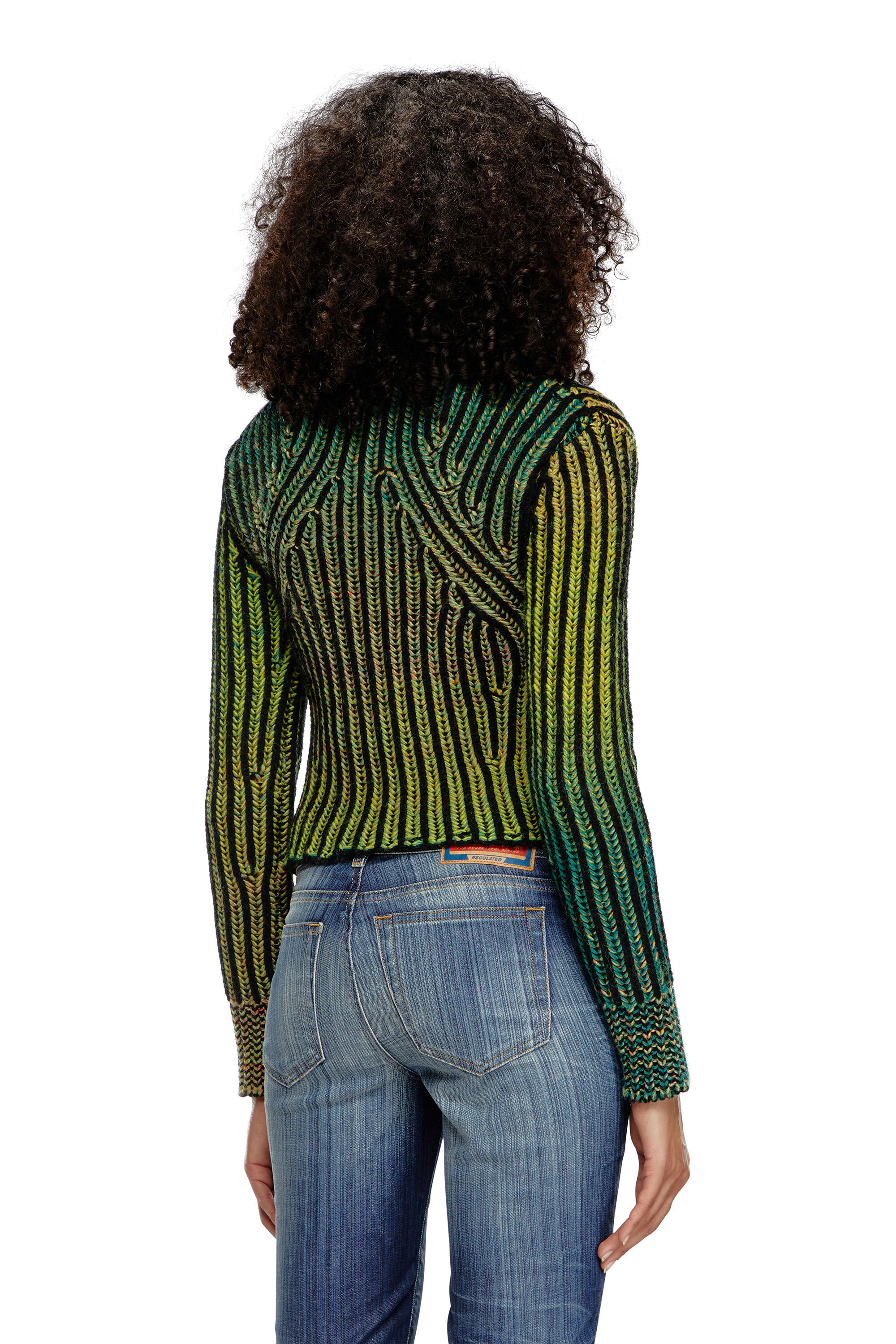 M-ORKID Cropped turtleneck in dégradé knit｜グリーン｜ウィメンズ｜DIESEL