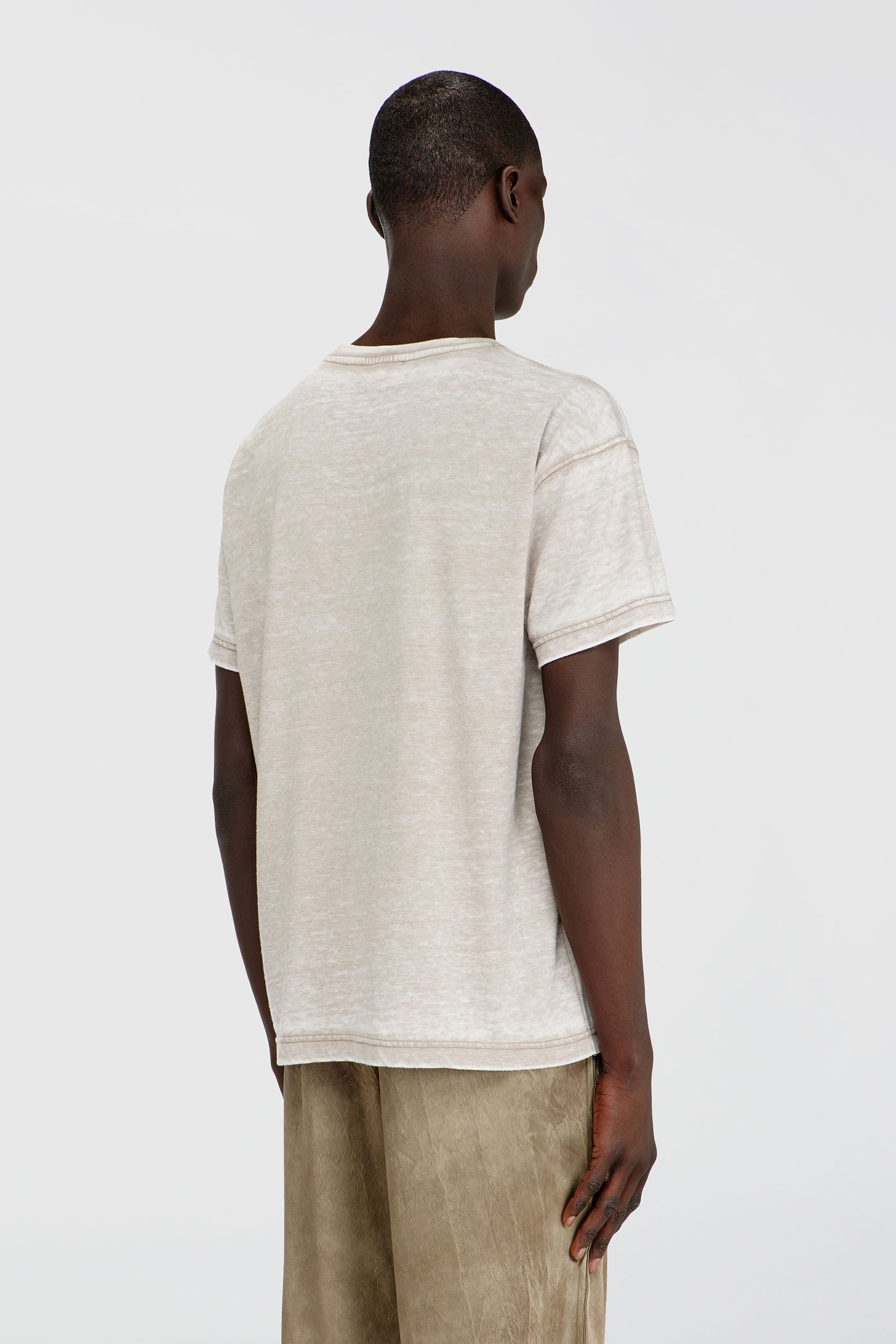 Diesel - T-NORM-AA8, Male's Tシャツ in ベージュ - 4