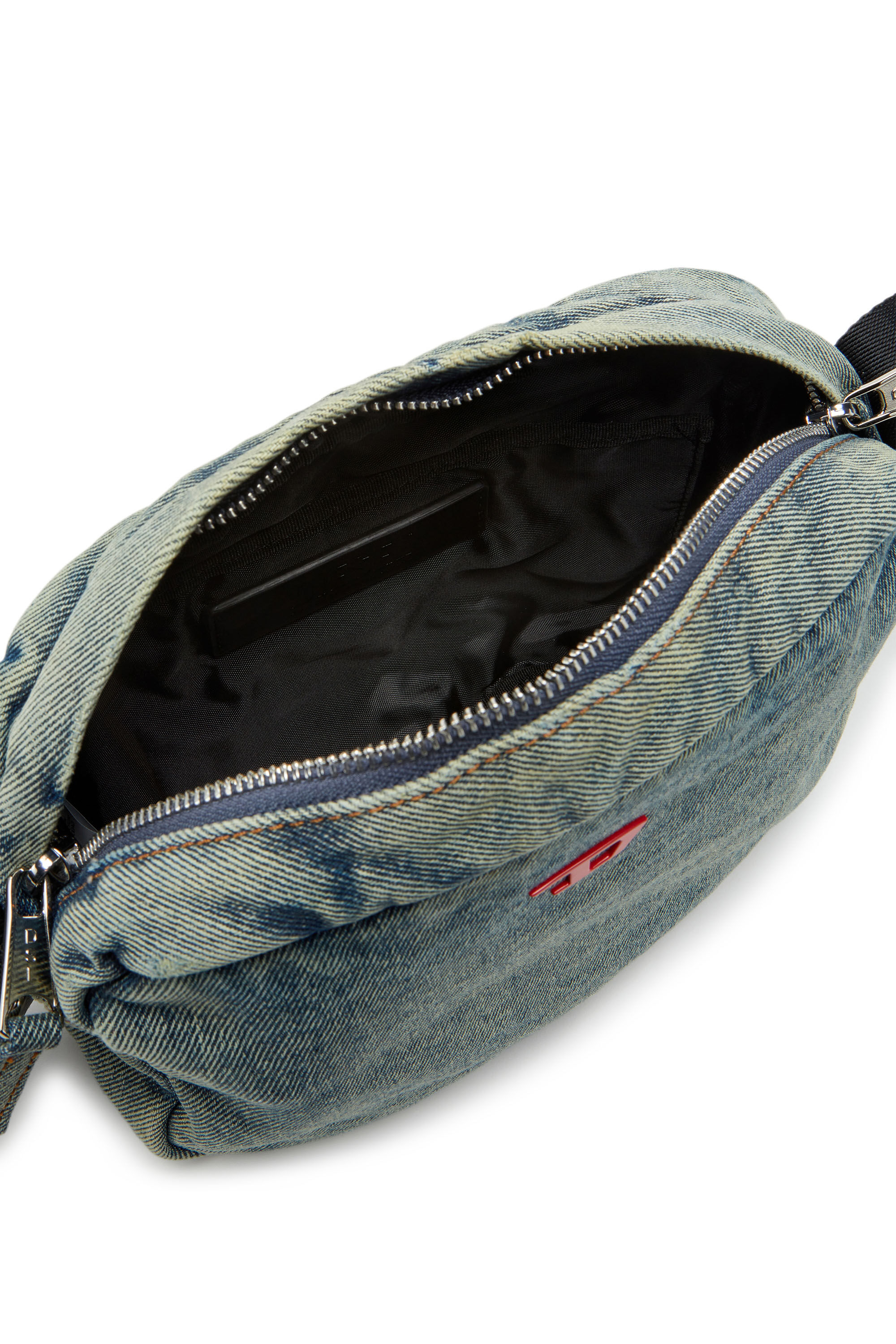 Diesel - RAVE CAMERA BAG X, Male's Rave-Camera bag in solarised denim in ブルー - 5