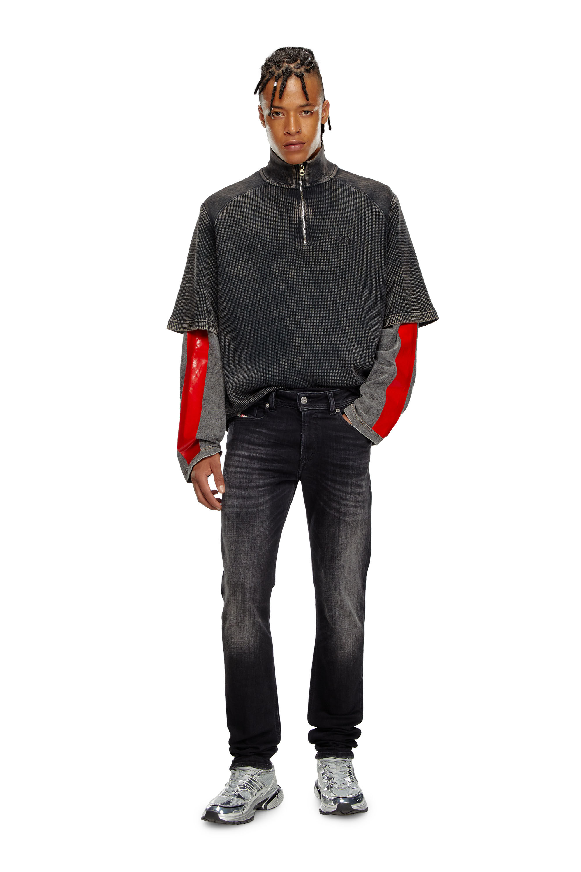 Diesel - Male's Skinny Jeans 1979 Sleenker 09K11, ブラック/ダークグレー - 1