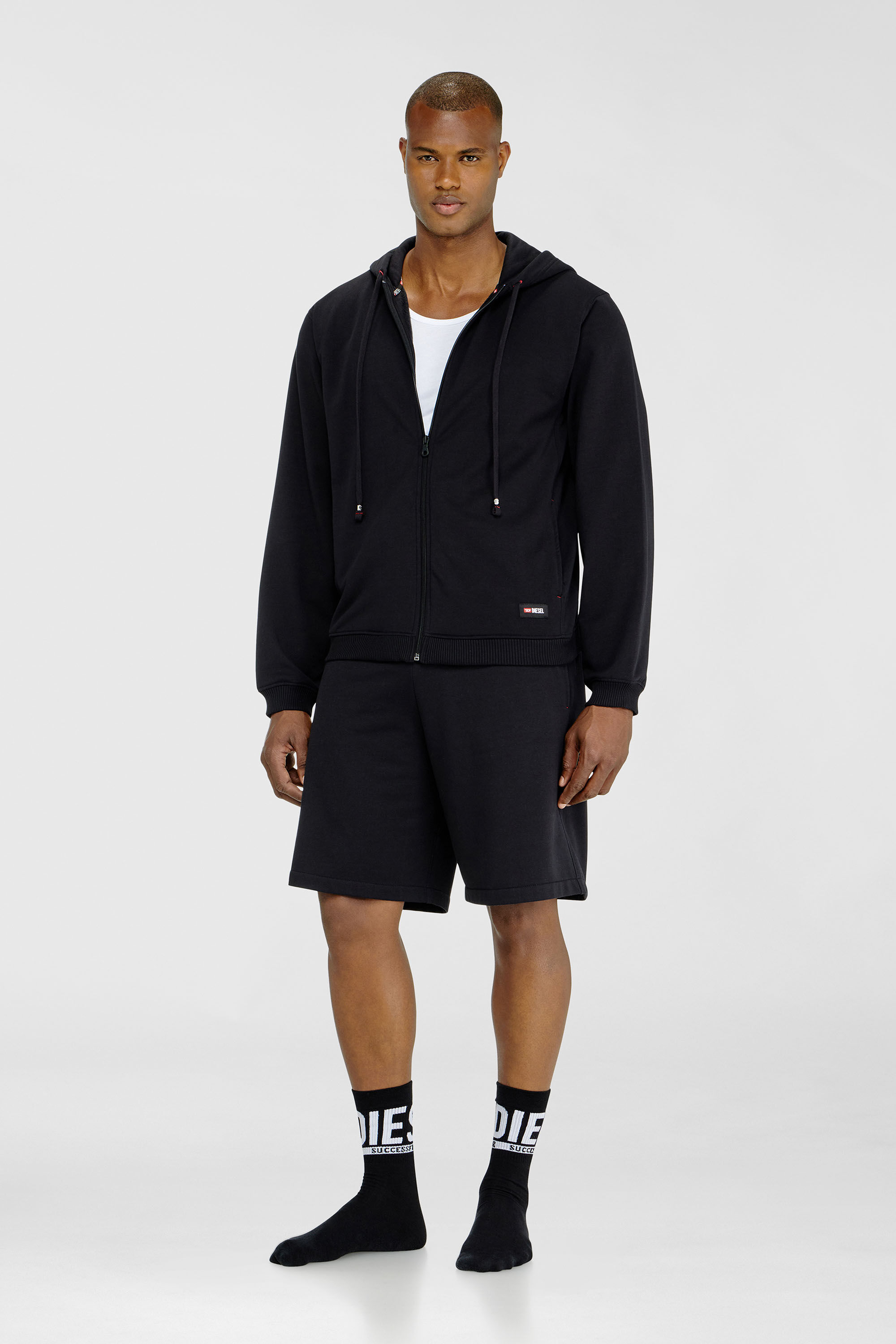 Diesel - JOY-D-CORE, Male's ジップアップパーカー in ブラック - 1