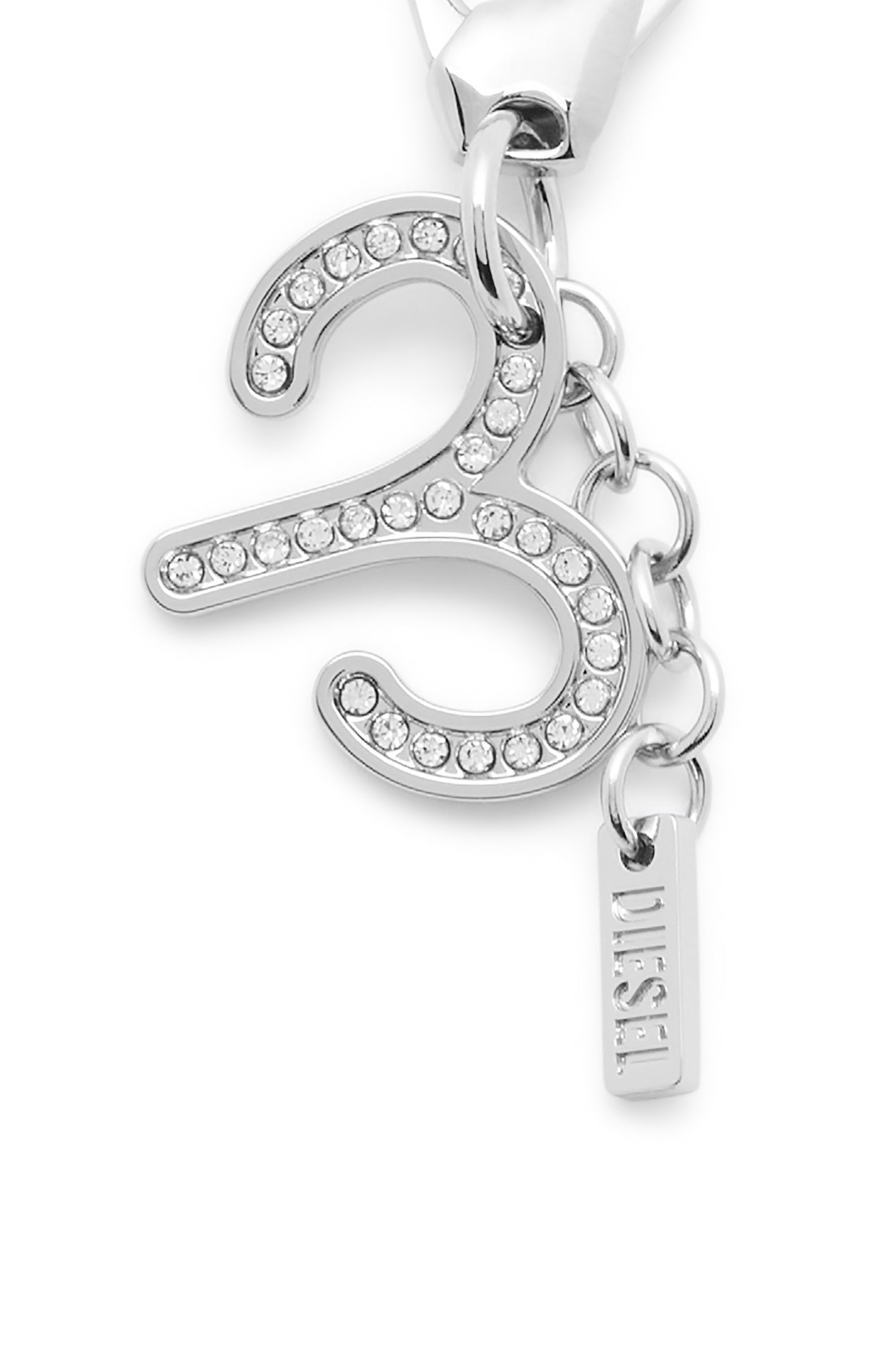 Diesel - CHARM ARIES, Unisex's Metal Aries charm with rhinestones in シルバー - 2