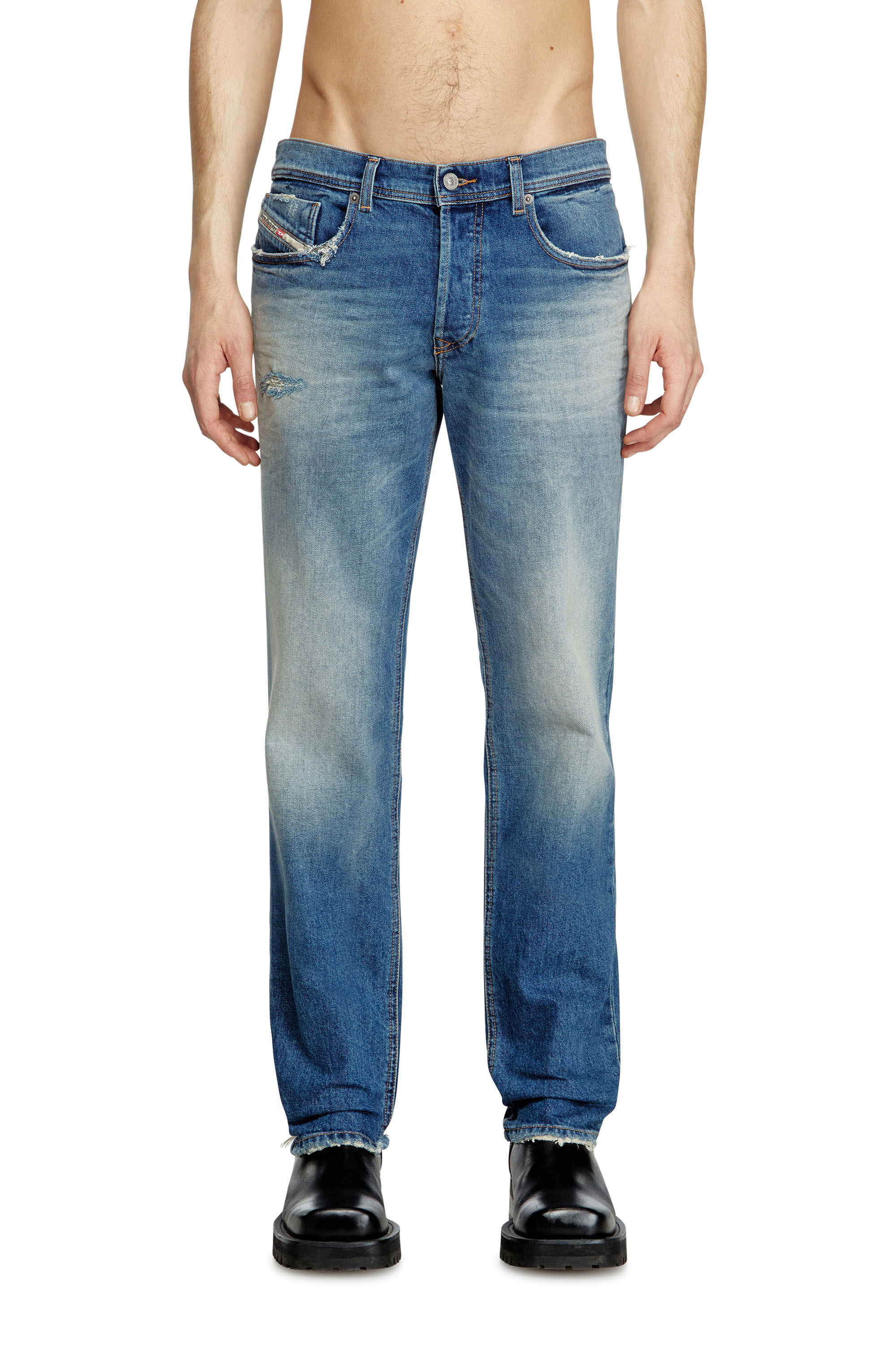 Diesel - Male's Regular Jeans 2023 D-Finitive 0BMBY, ミディアムブルー - 3