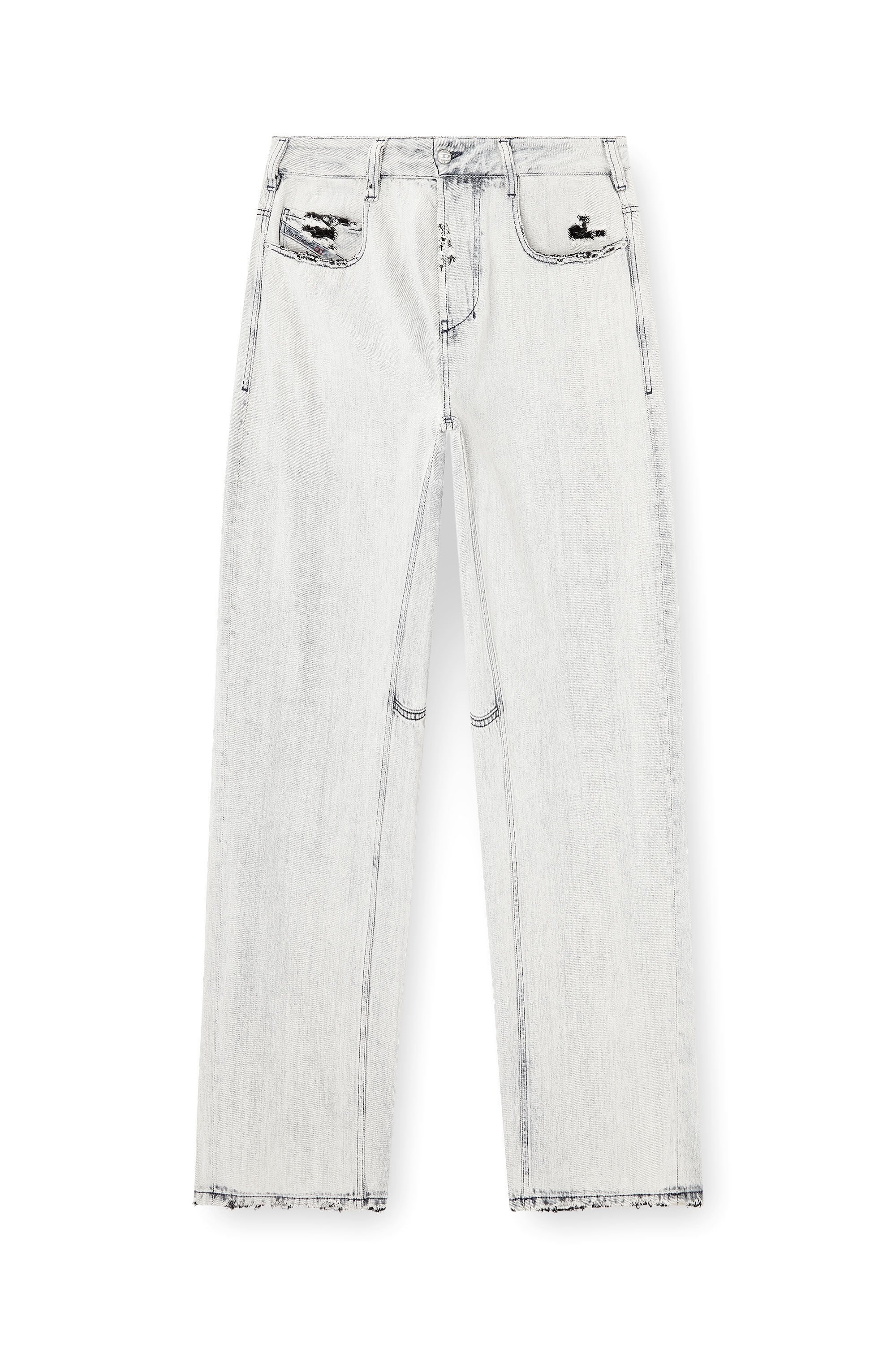 Diesel - Unisex's Relaxed Jeans 1997 D-Enim-M 068UR, ライトブルー - 2