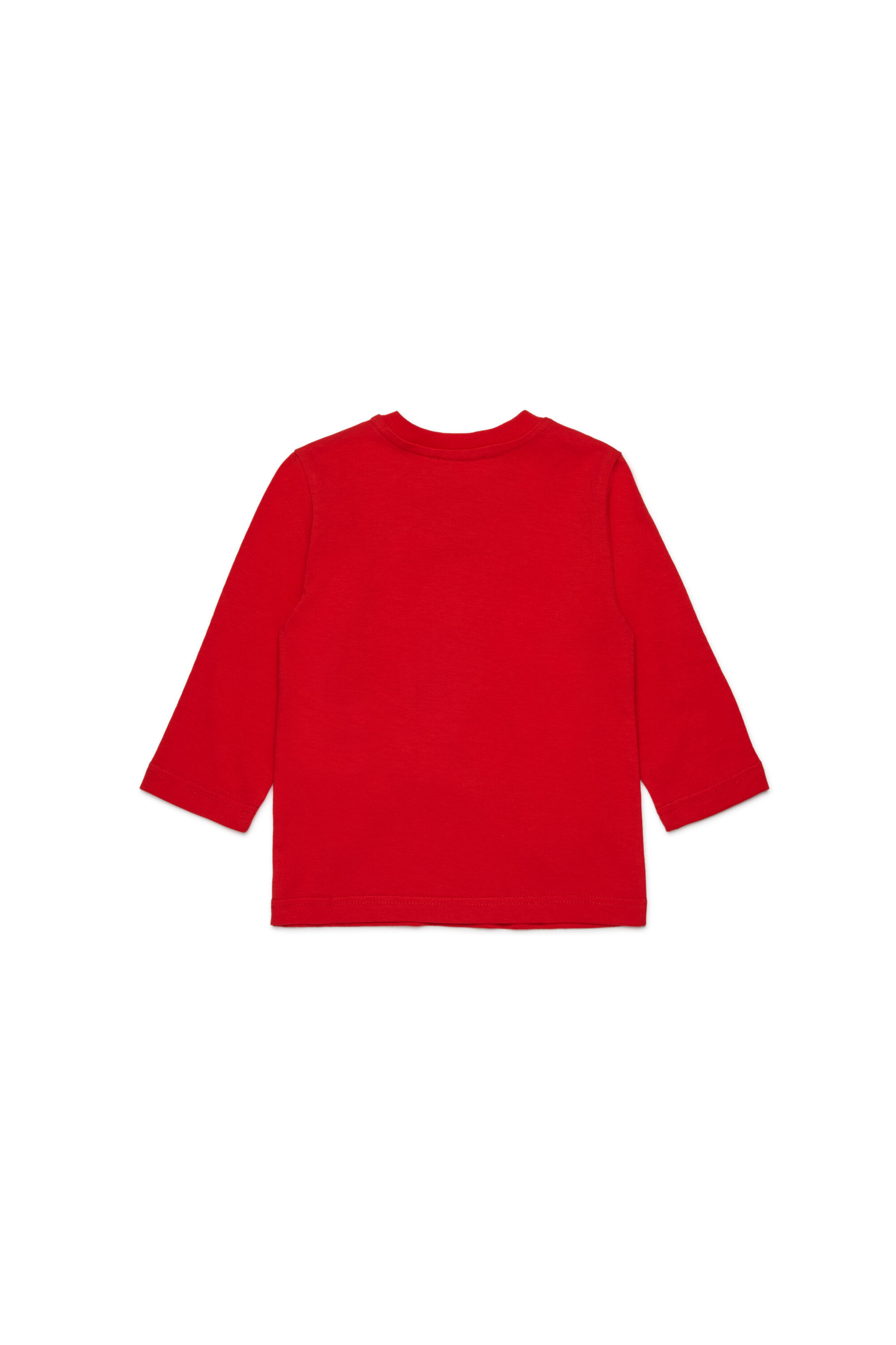 Diesel - TRAVONB, Male's Cotton T-shirt with print in レッド - 2