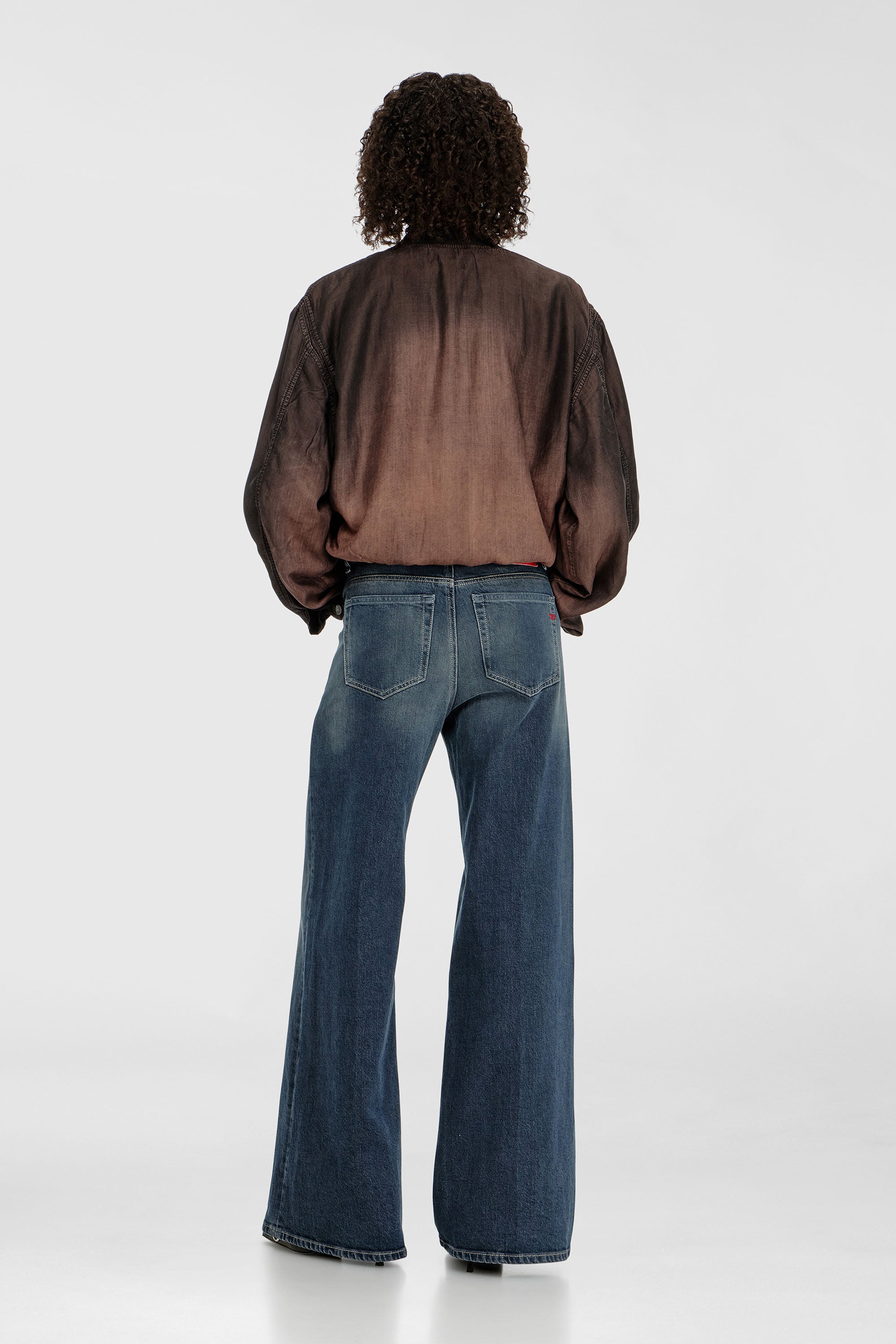 Diesel - Female's Flare Jeans 1978 D-Akemi 007EI, ダークブルー - 3