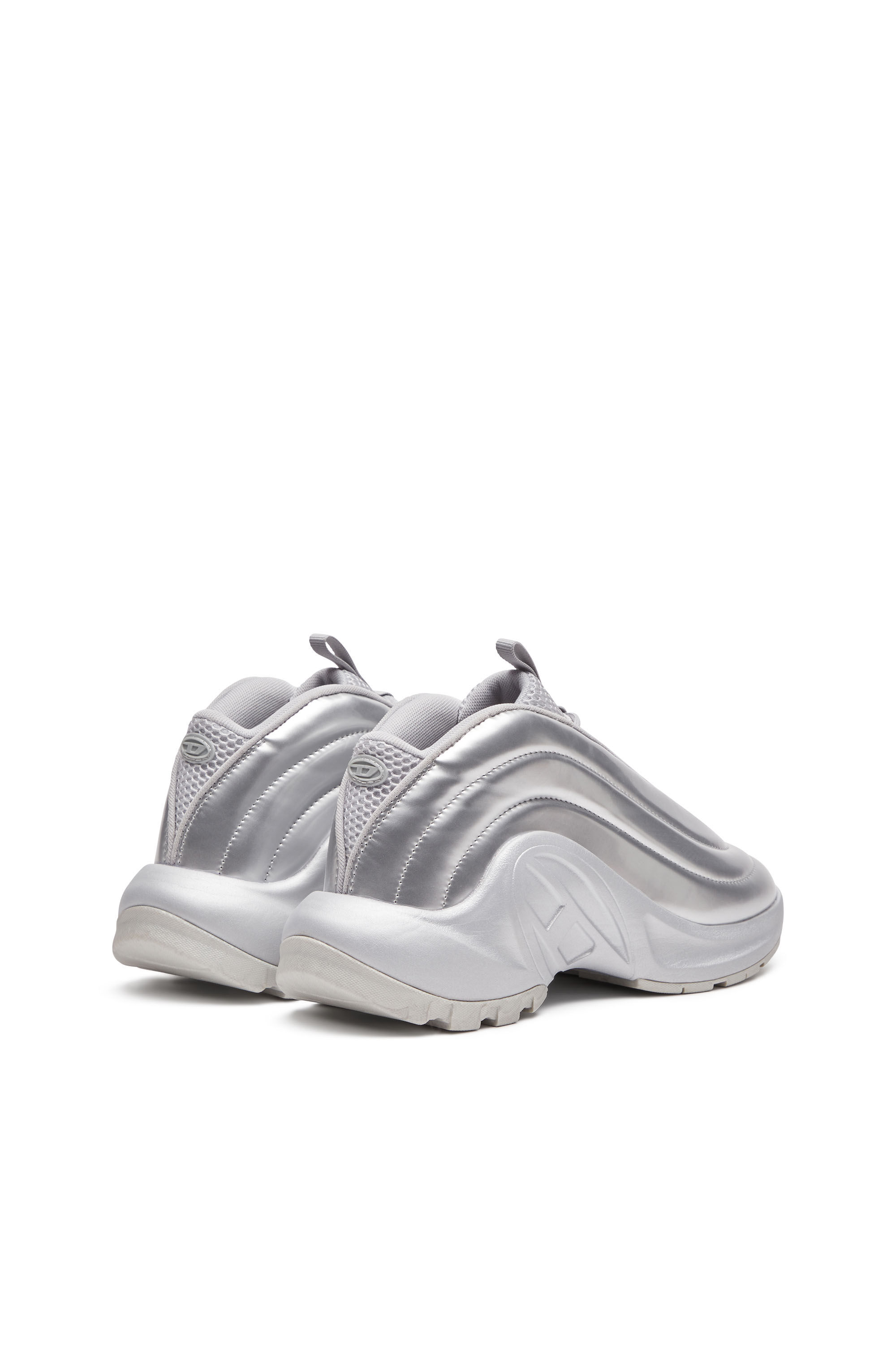 Diesel - S-D-RUNNER X, Unisex's S-D-Runner-Slip-on sneakers with Oval D instep in シルバー - 3
