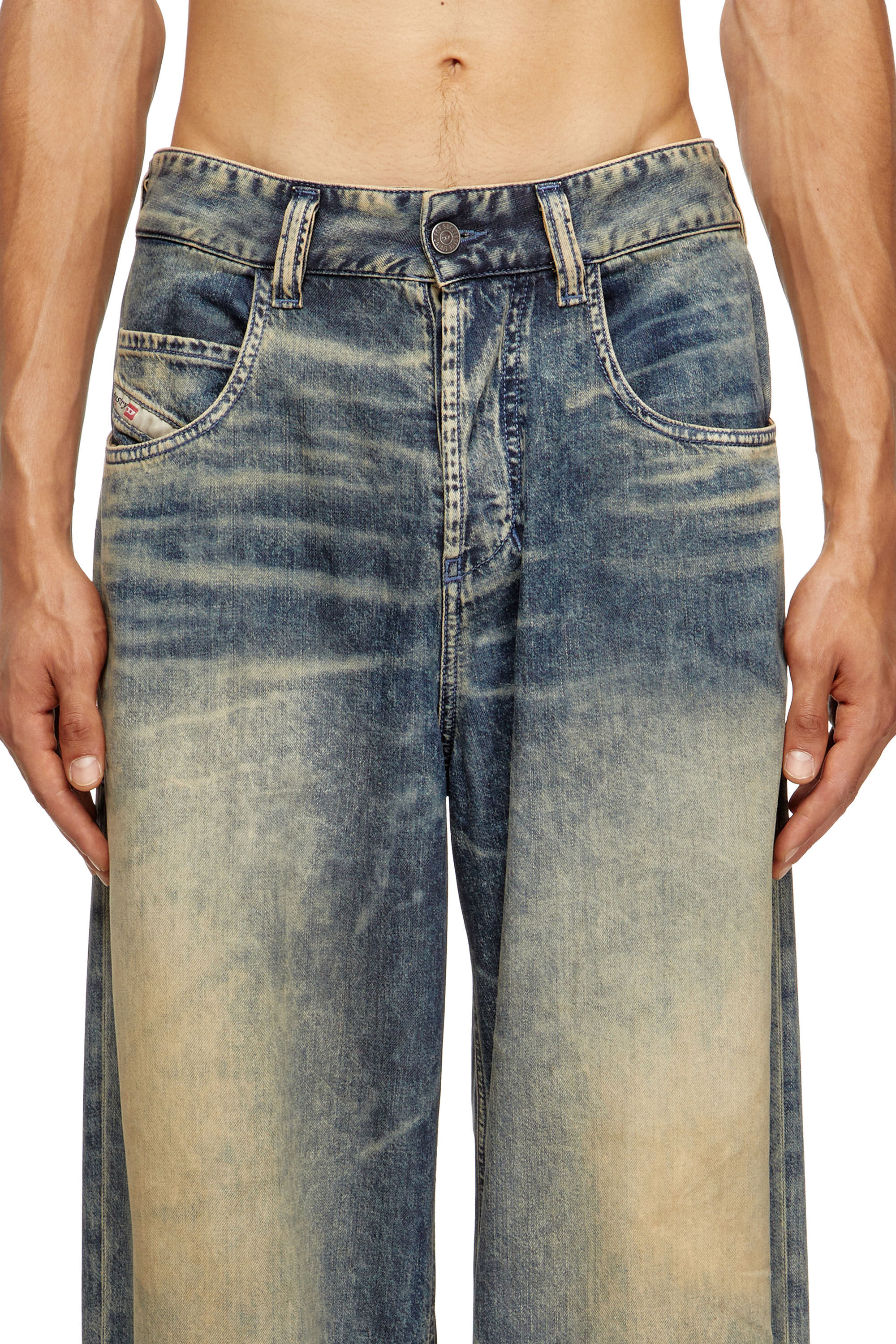 Diesel - Unisex's Relaxed Jeans 1997 D-Enim-M 0CEBB, ミディアムブルー - 5