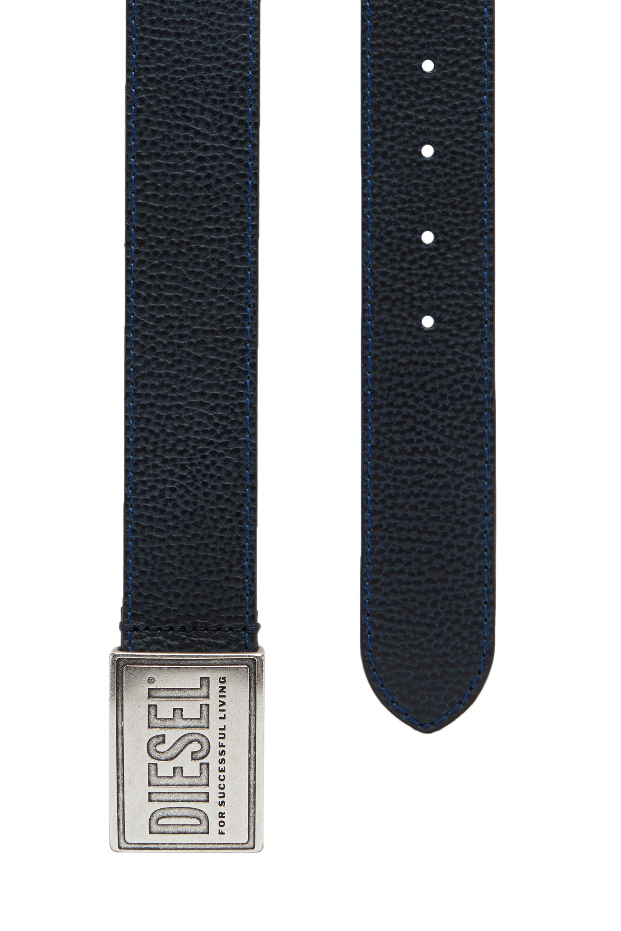 Diesel - B-GRAIN II, Male's レザーベルト in ブルー - 2