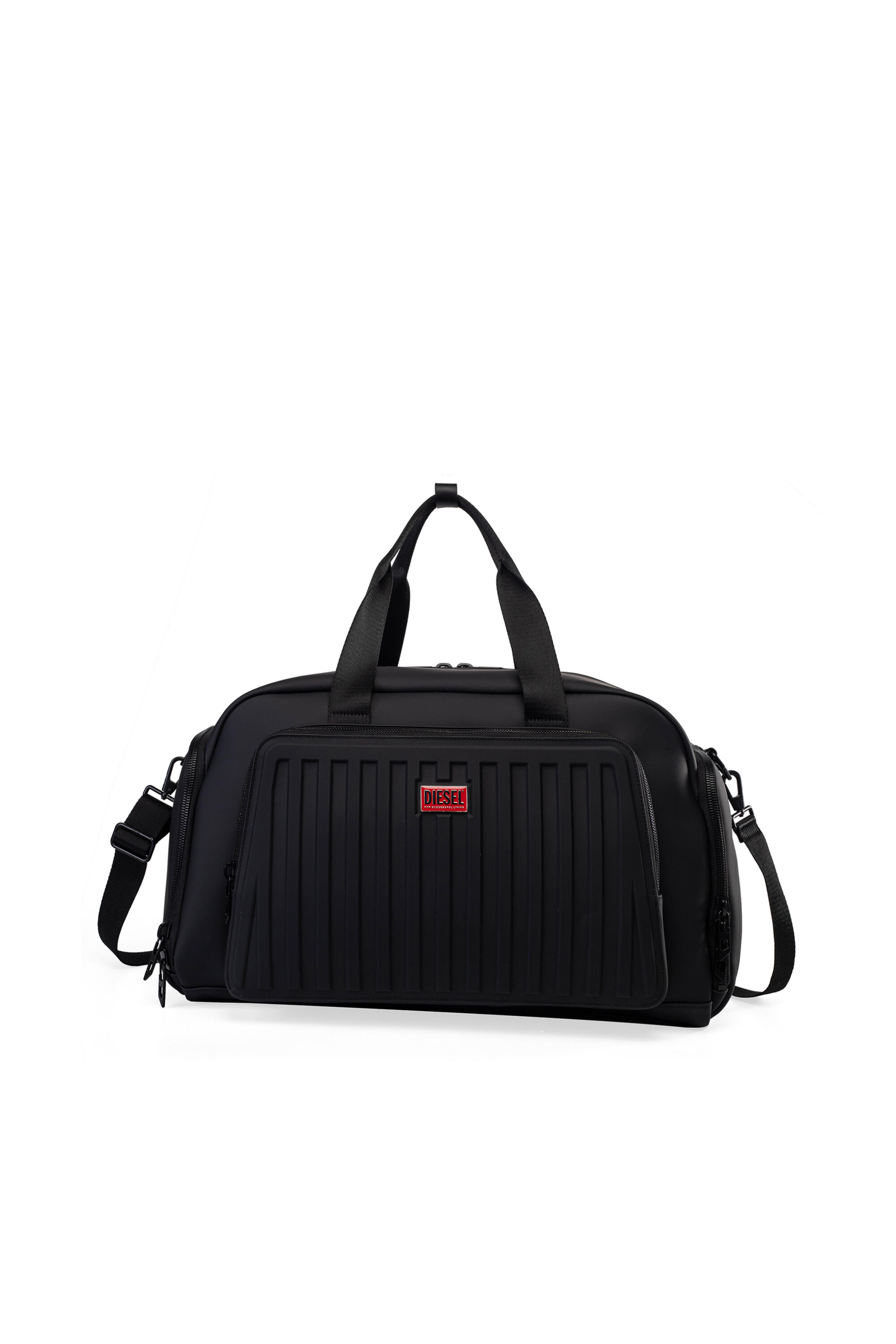 Diesel - DIESEL ALUMINUM DUFFLE- DSB004, Unisex's Pratical business duffle bag in ブラック - 1