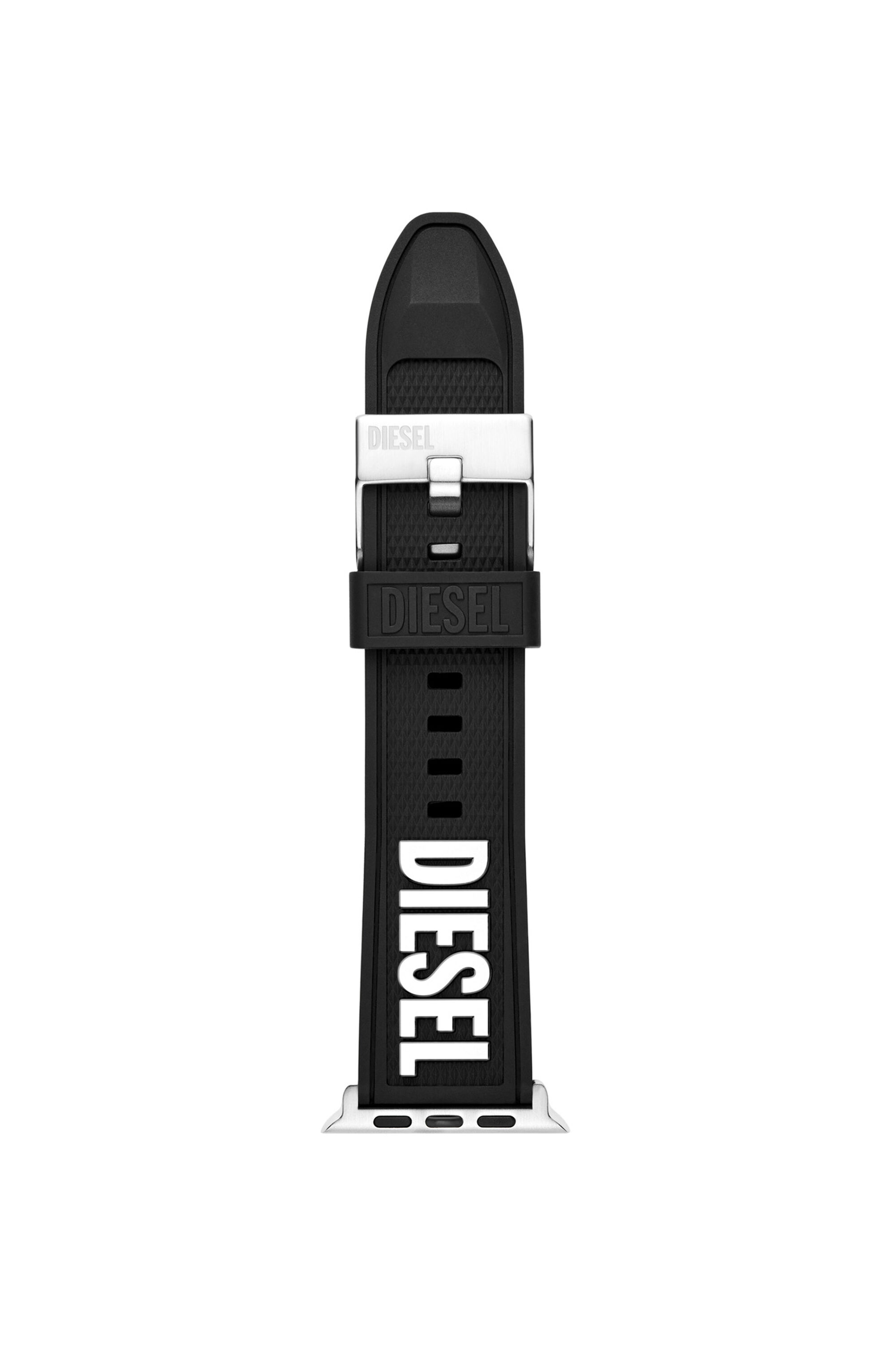 Diesel - DSS011, Unisex's Silicone band for Apple watch®, 42mm, 44mm, 45mm in ブラック - 1