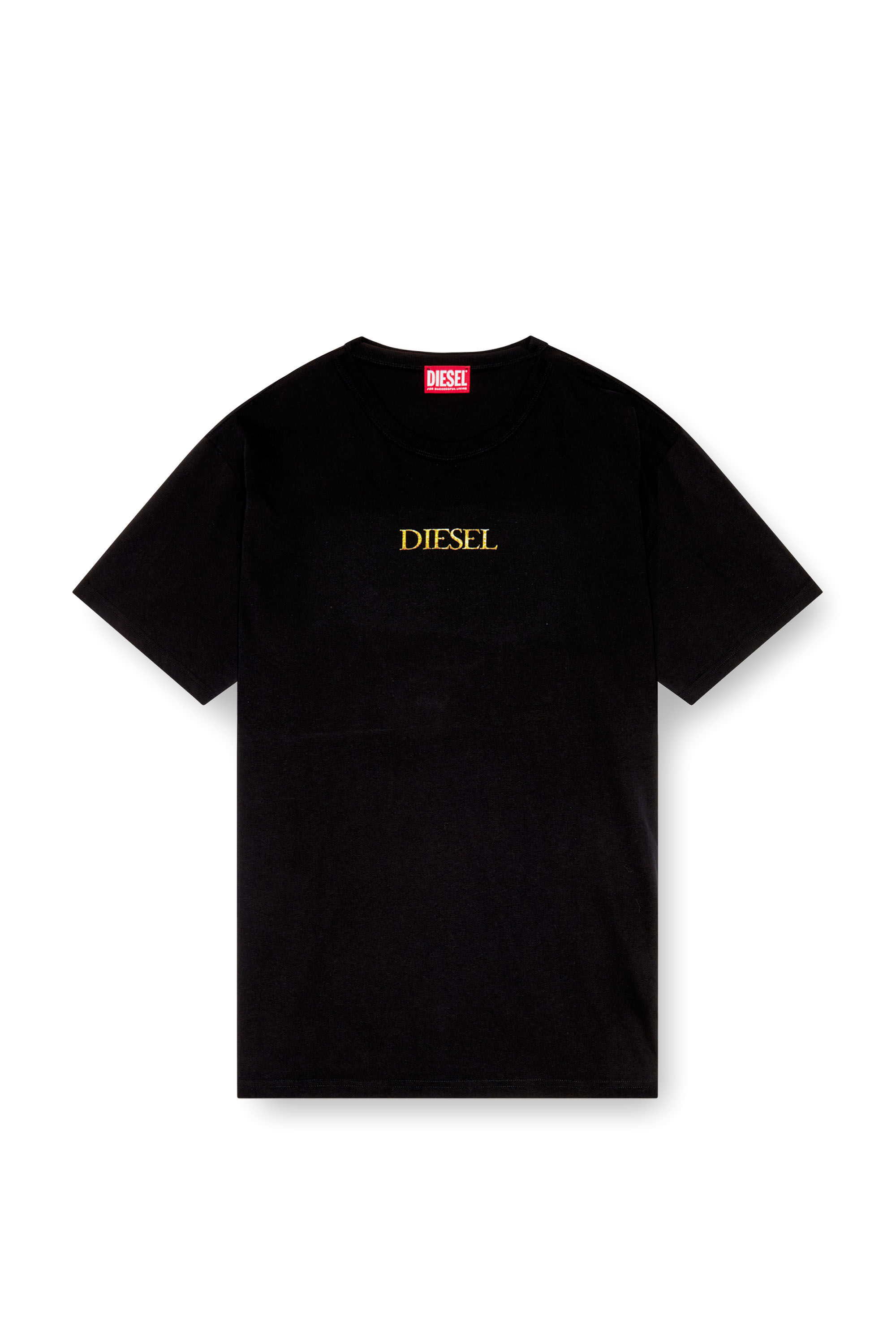T-BOXT-Q20 T-shirt with Only The Brave print｜ブラック｜メンズ｜DIESEL