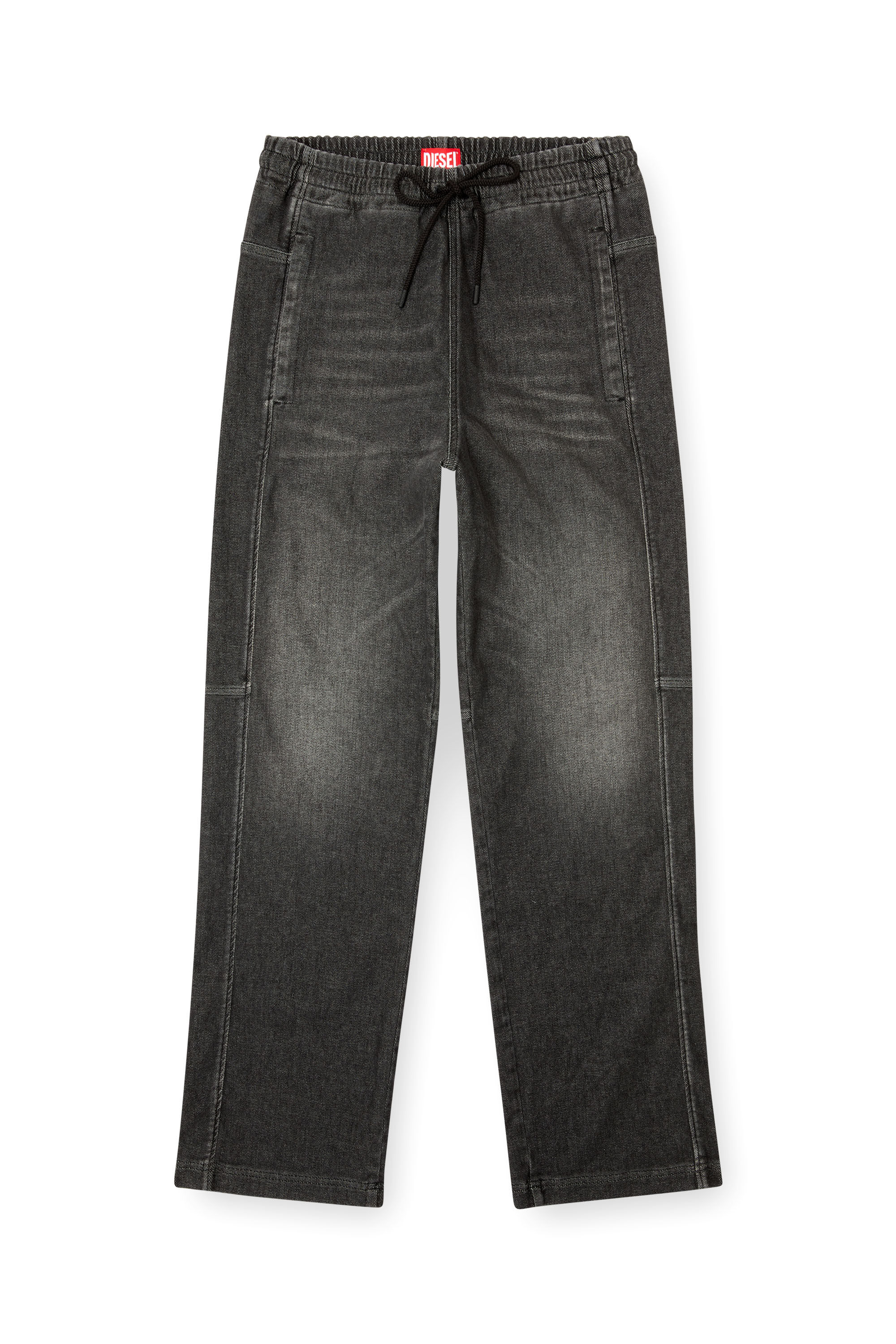 Diesel - Unisex's Relaxed D-Martyans Track Denim 09L77, ブラック/ダークグレー - 2