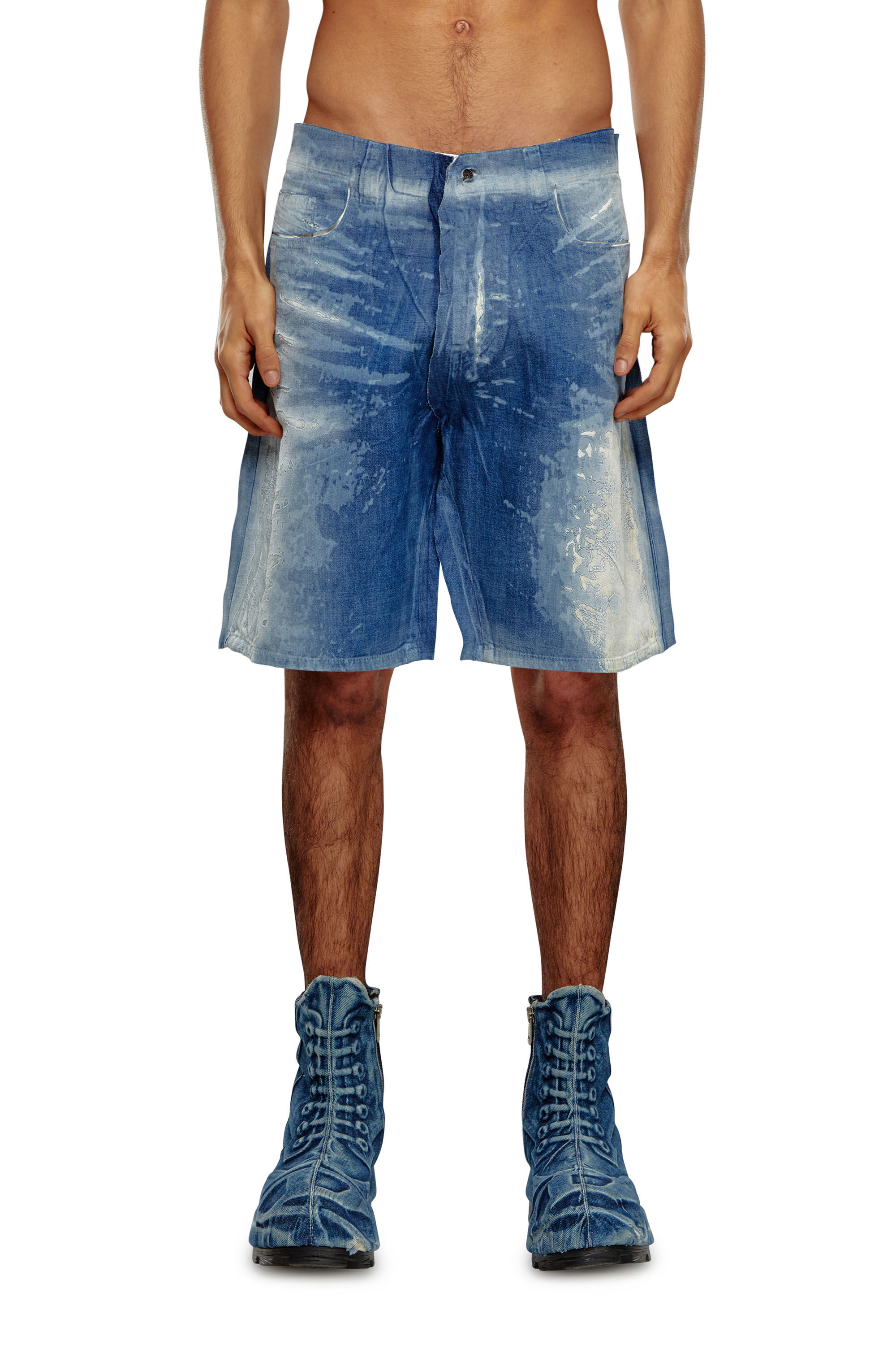 D-SHORTY-FSE Shorts in peel-off denim｜ブルー｜メンズ｜DIESEL