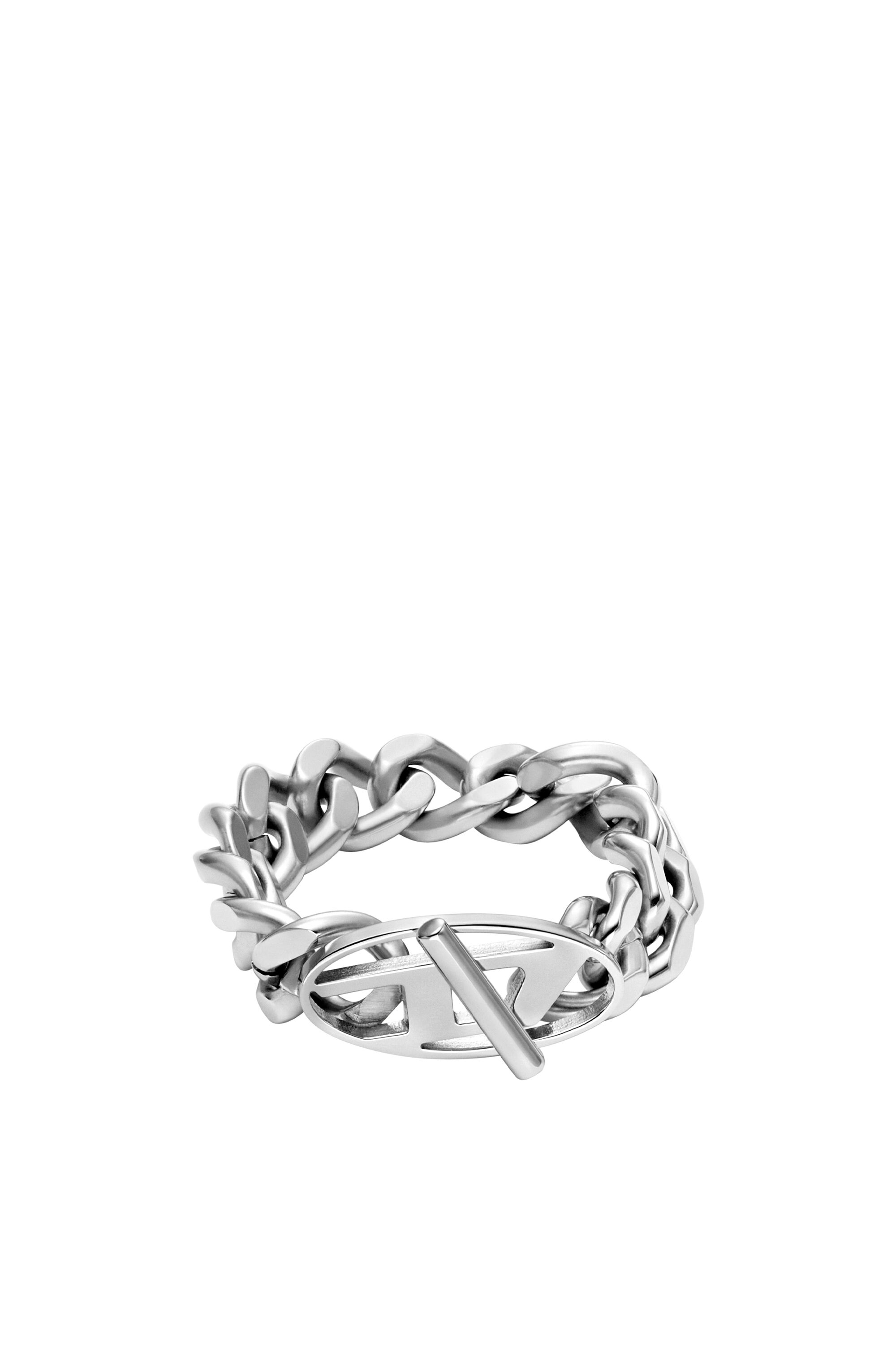 Diesel - DX1533040, Unisex's Stainless Steel Soft Chain Ring in シルバー - 2
