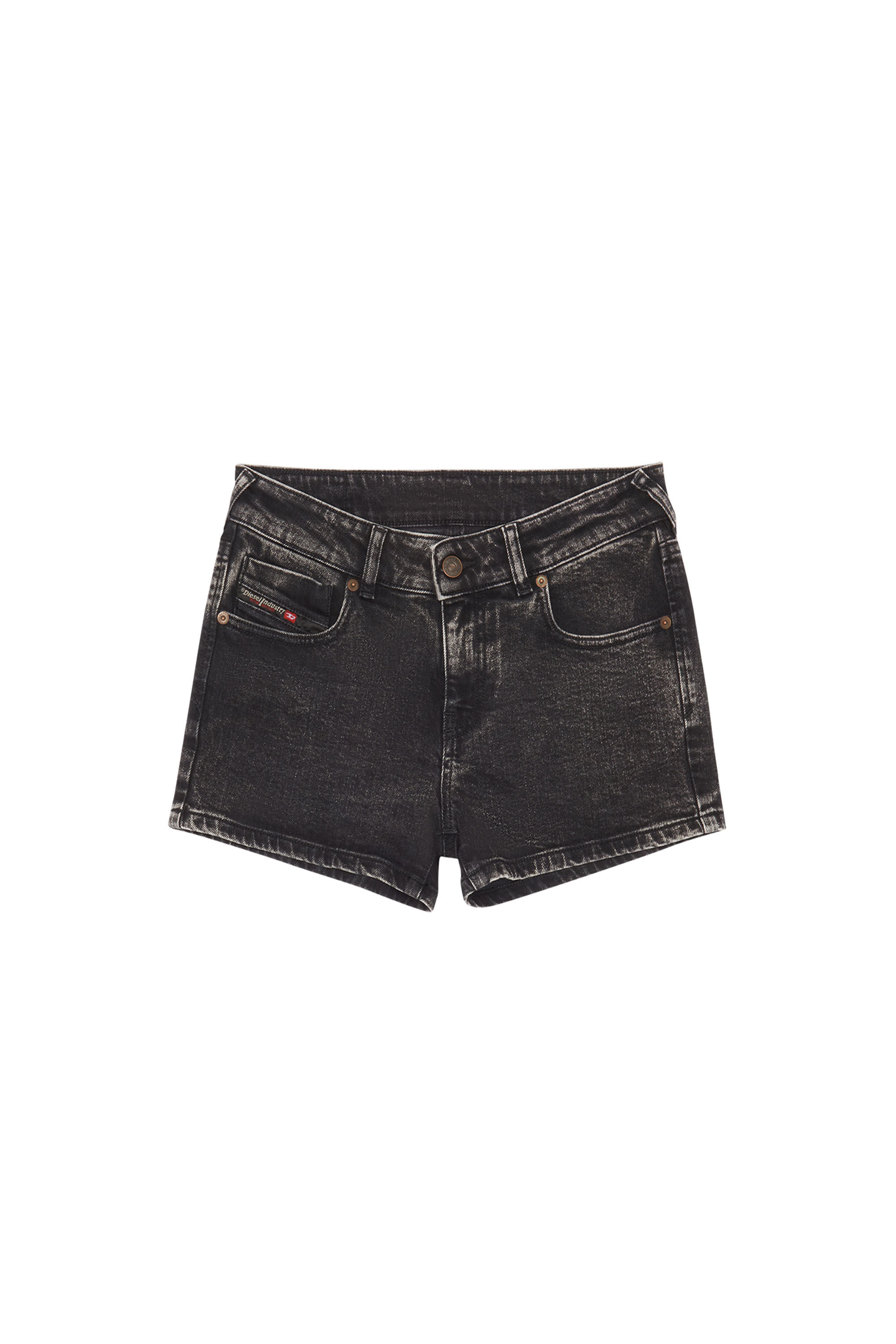 Diesel - DE-LYLA SHORT PANTS, Female's Shorts in denim in ブラック/ダークグレー - 2