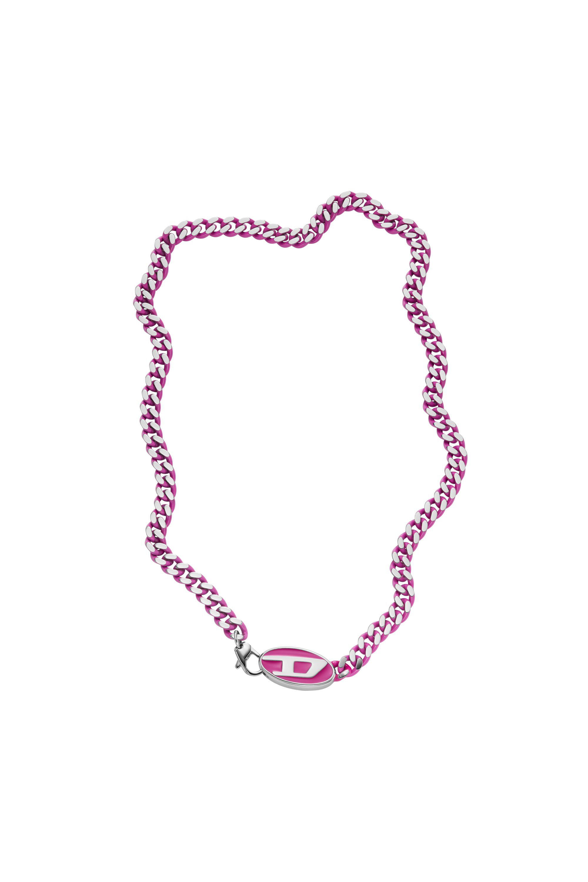 DX1508 Stainless steel chain necklace｜ピンク｜ウィメンズ