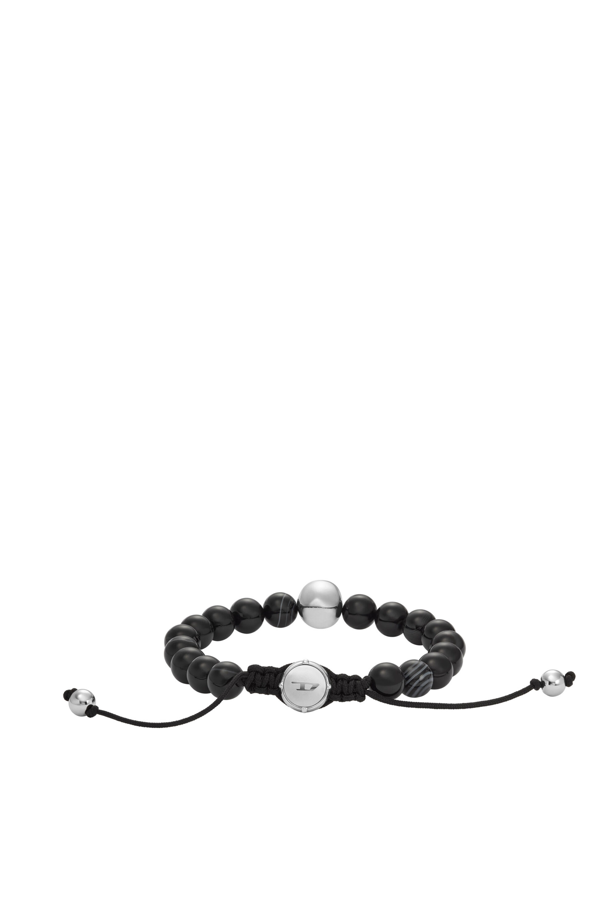 Diesel - DX1381, Male's Black Agate Beaded Bracelet in ブラック - 2