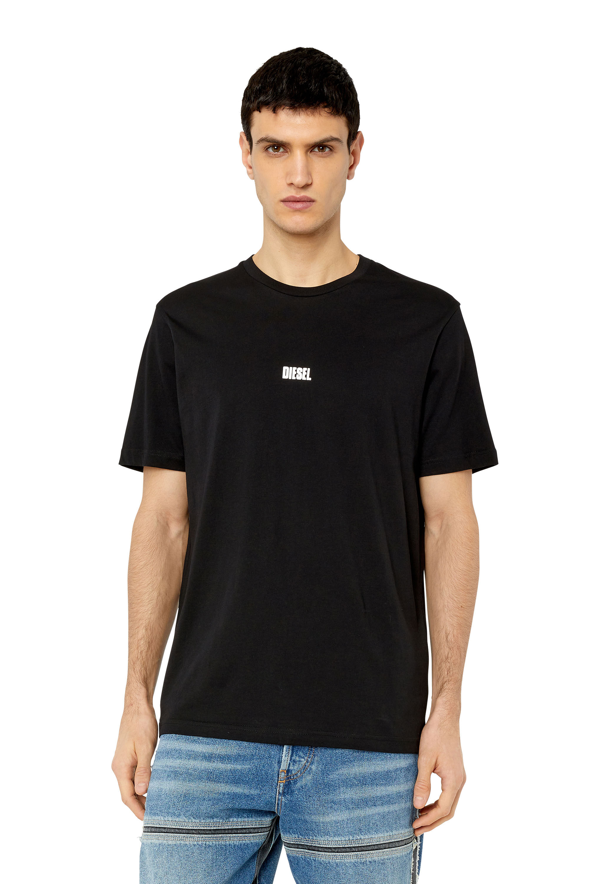 T-JUST-G23 （MEN）: ロゴ入りパフTシャツ｜ディーゼル（DIESEL