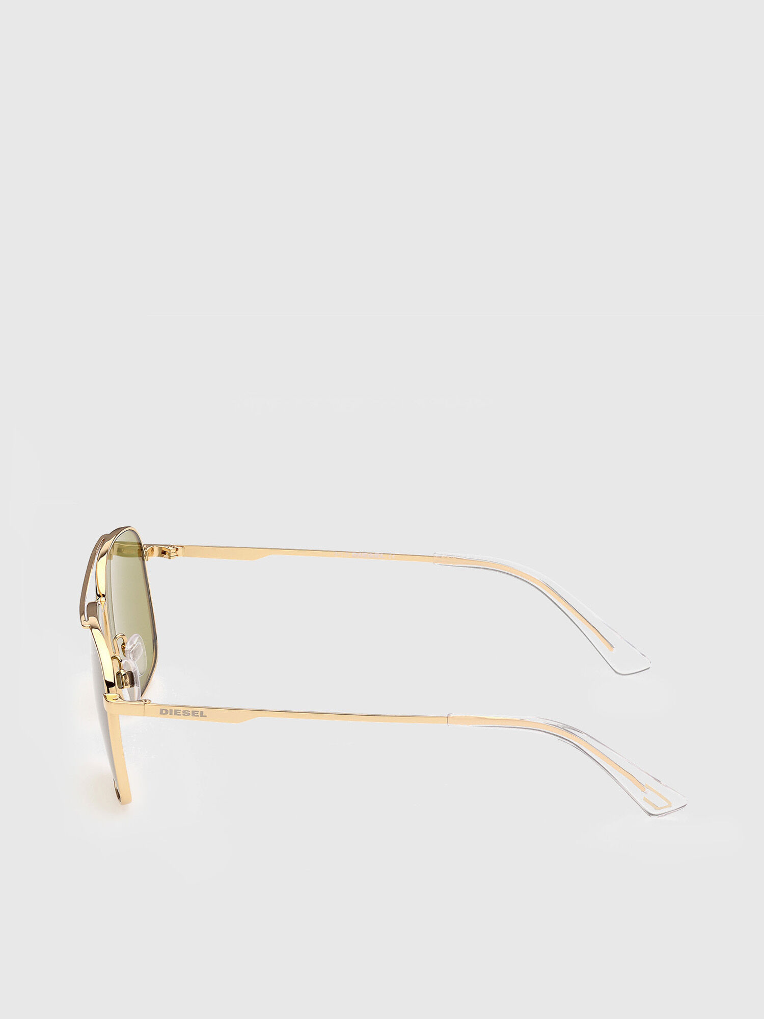 Diesel - DL0295, Male's Navigator sunglasses in metal in ゴールド - 3