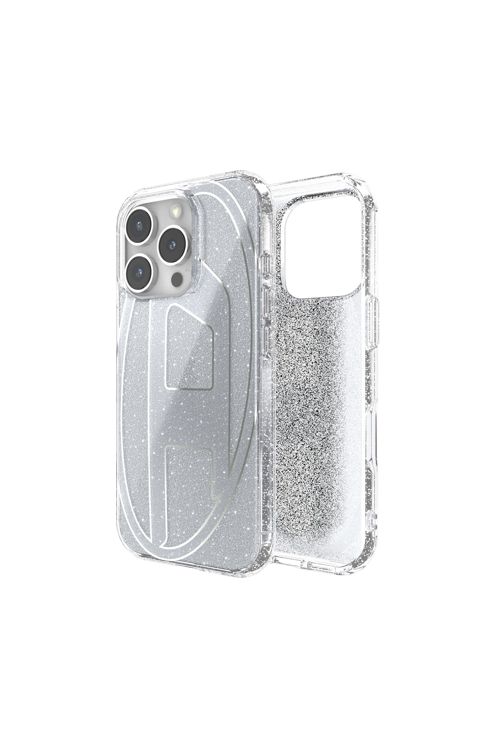 60152 AOP CASE Oval D Glitter Case for iP 16 Pro|シルバー 60152 AOP CASE Oval D Glitter Case for iP 16 Pro|シルバー